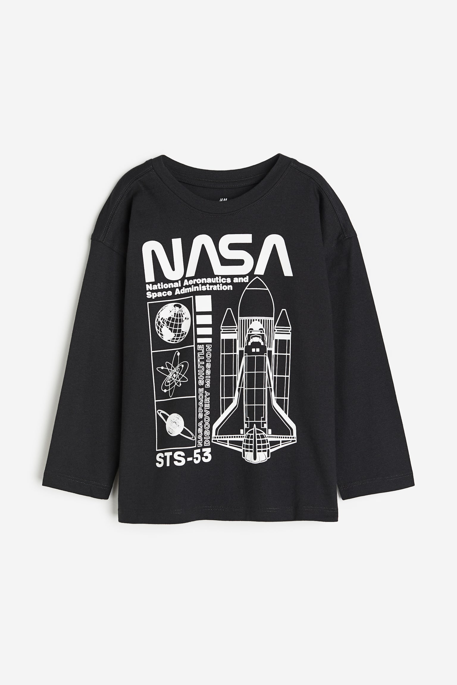 長袖Tシャツ - ブラック／NASA