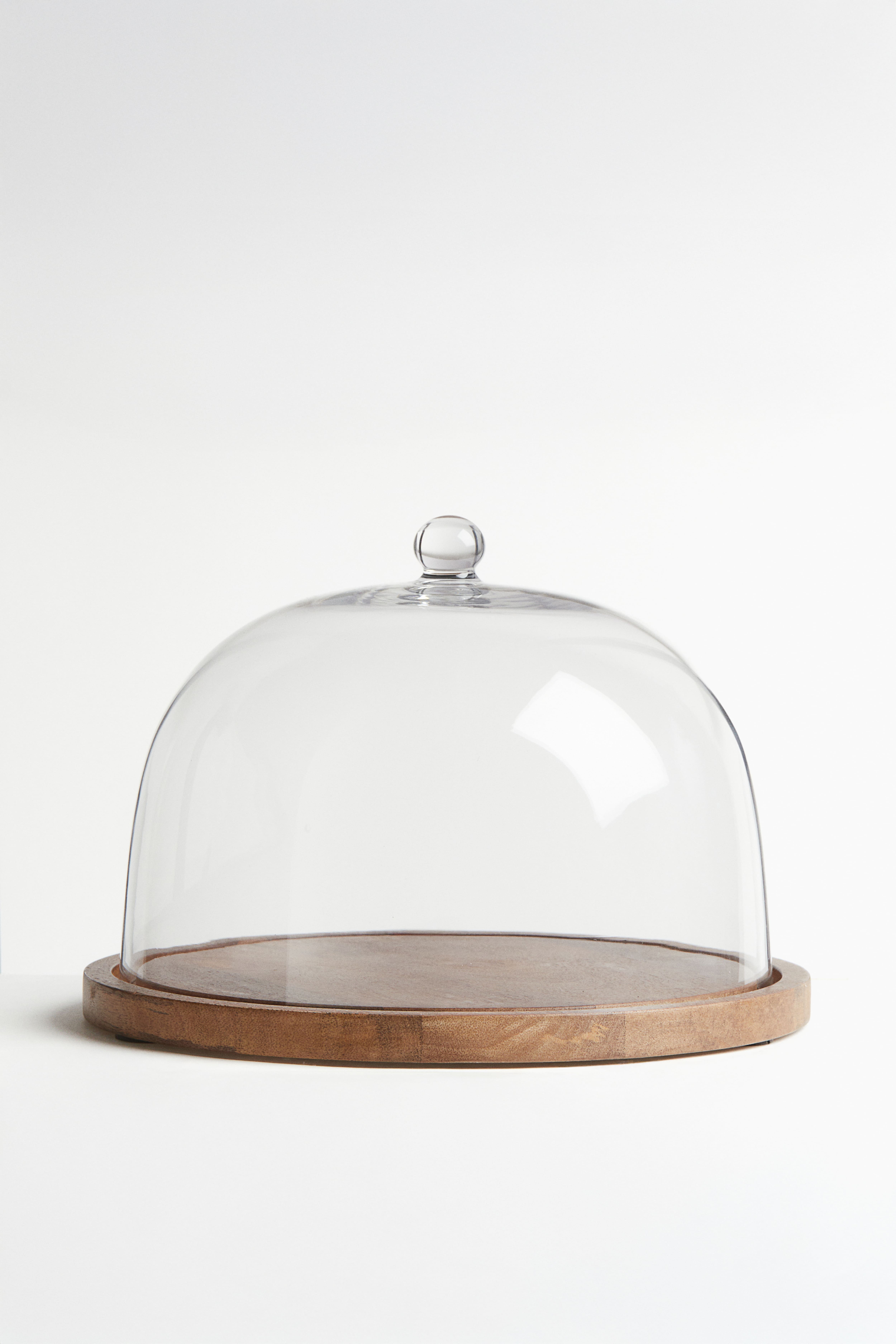 Campana Di Vetro Cloche Per Decorazione – 12x15cm, Con Base In Legno, Vetrina Per Fiori, Piante E Candele