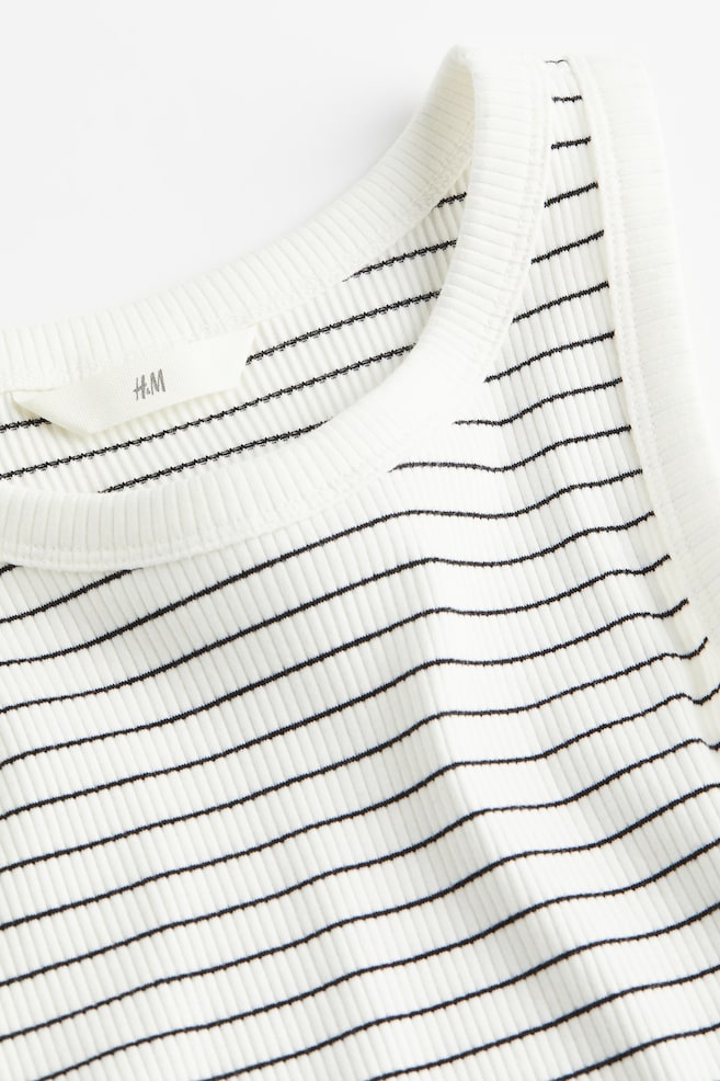 Ribbed vest top - White/Striped/White/Black striped/White/Seashell/White/Red striped/dc/dc - 7