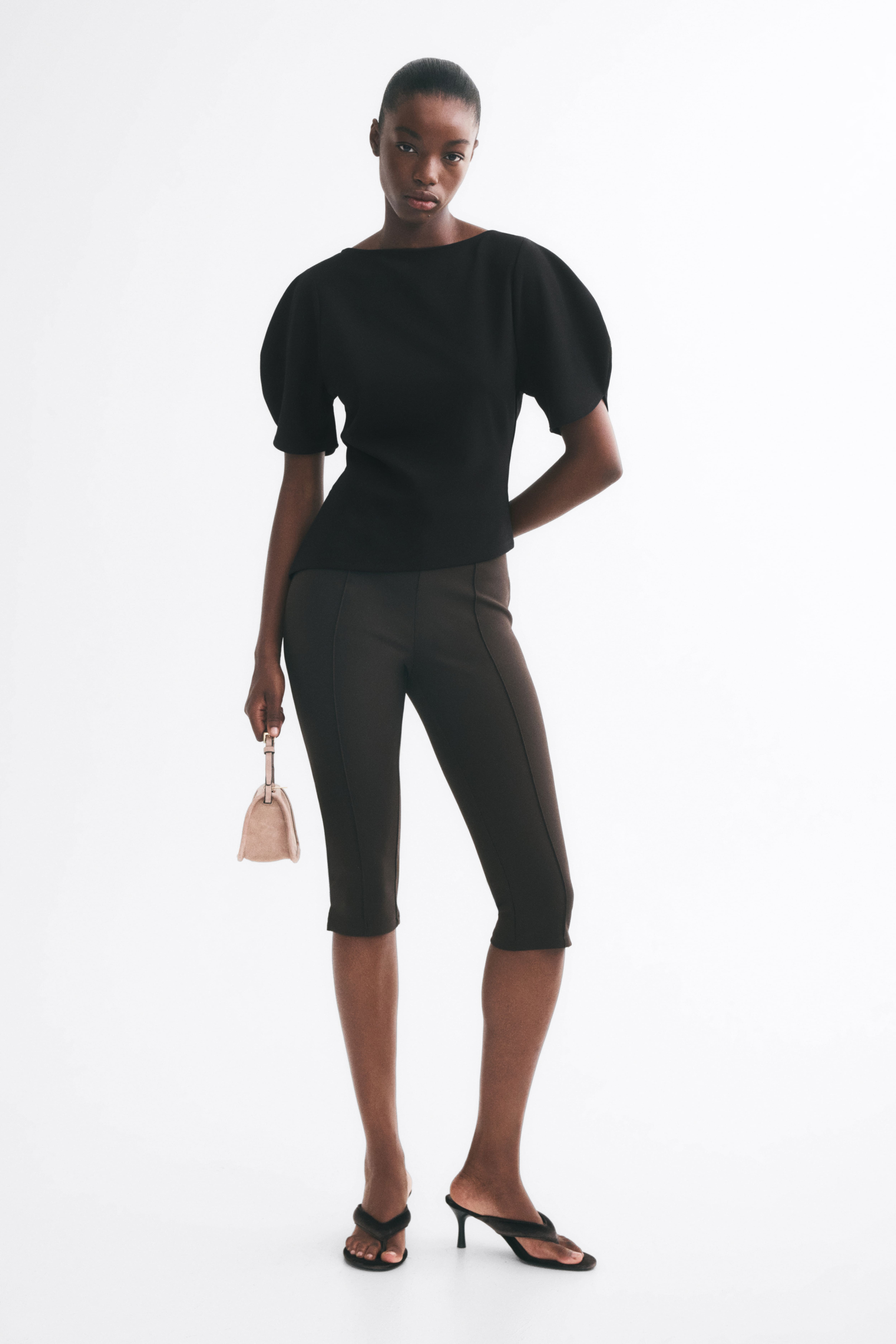 Puff-Sleeved Asymmetric Top