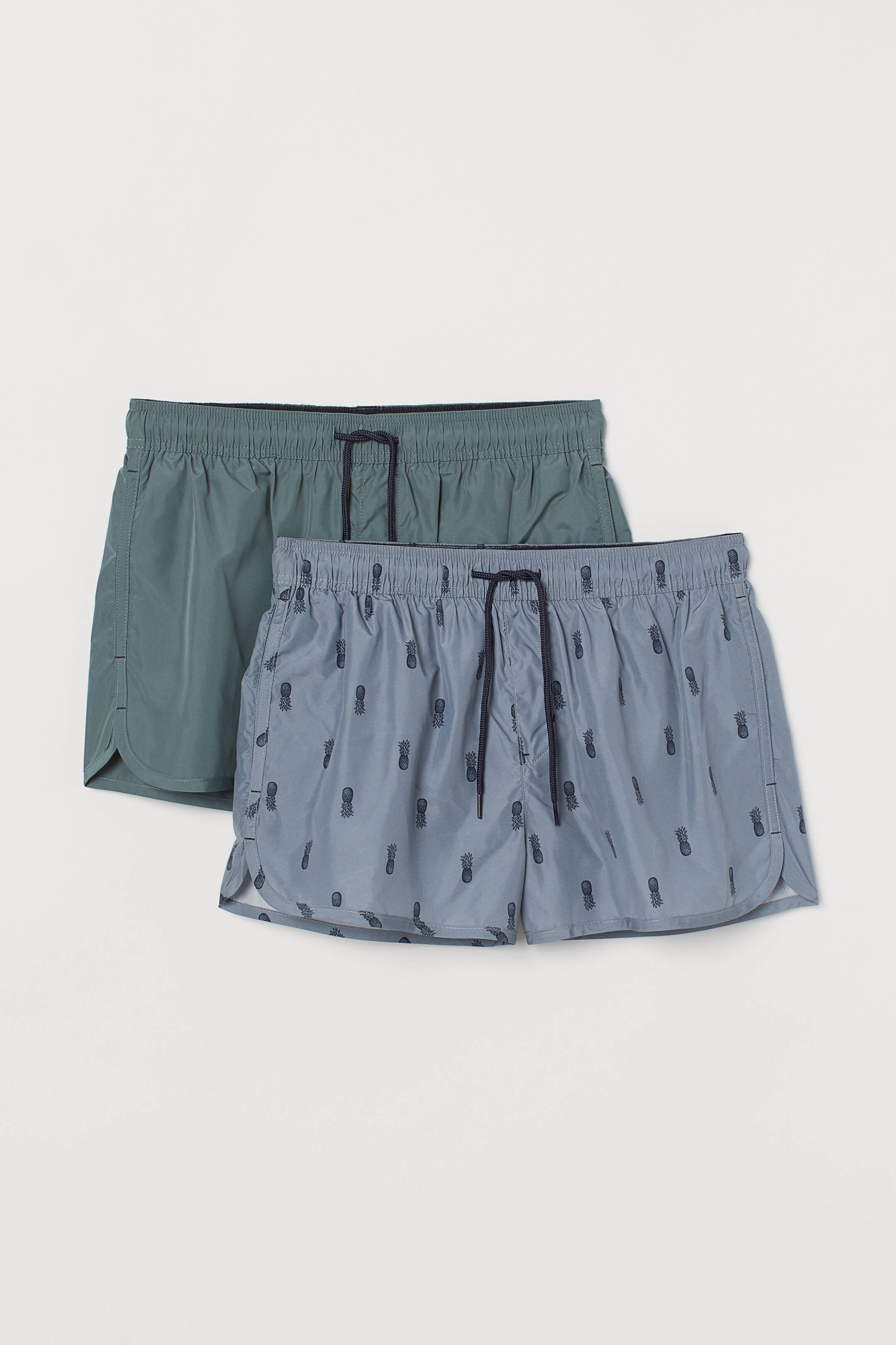 Προβολή μεγαλύτερης εικόνας: Ανδρικό μαγιό σορτς (2 τμχ.) - Πράσινο/ανανάδες - Men | H&M GR 1