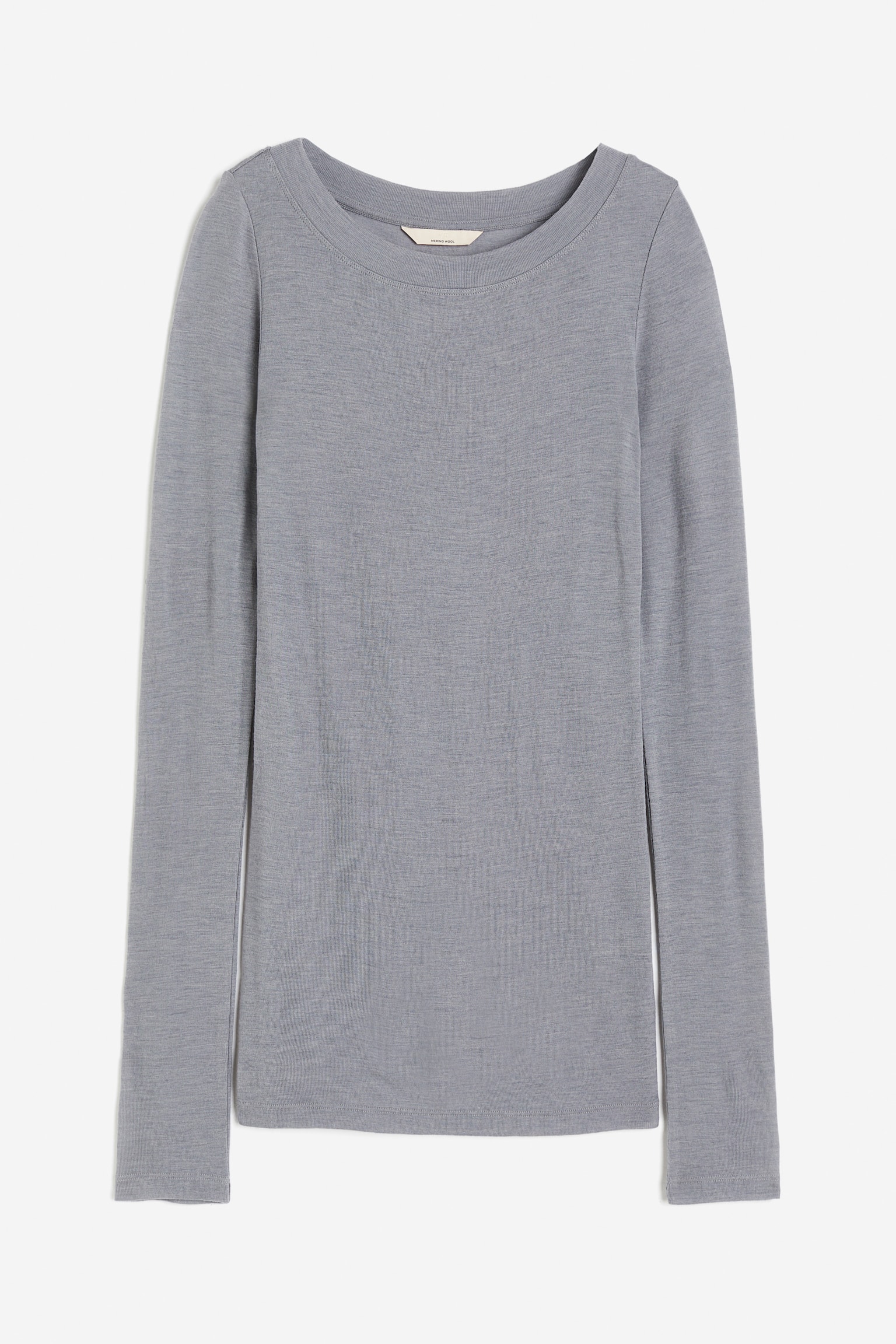 Fitted wool top - Grey - 2