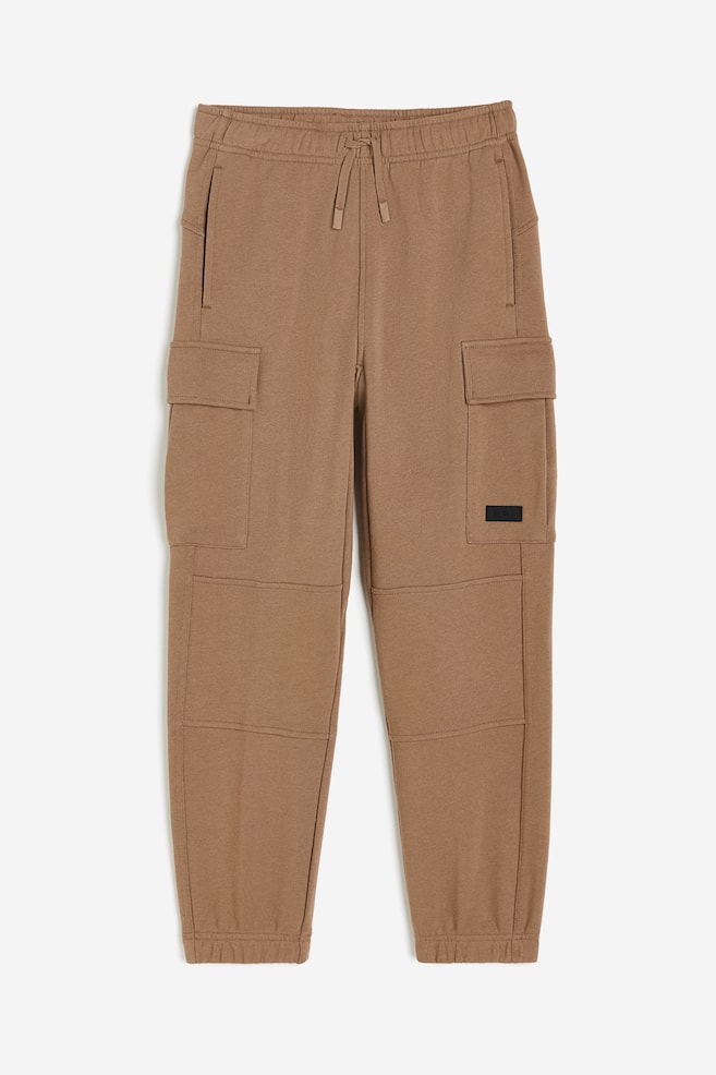 Pantalon jogger cargo DryMove™ en coton - Marron/Noir - 2