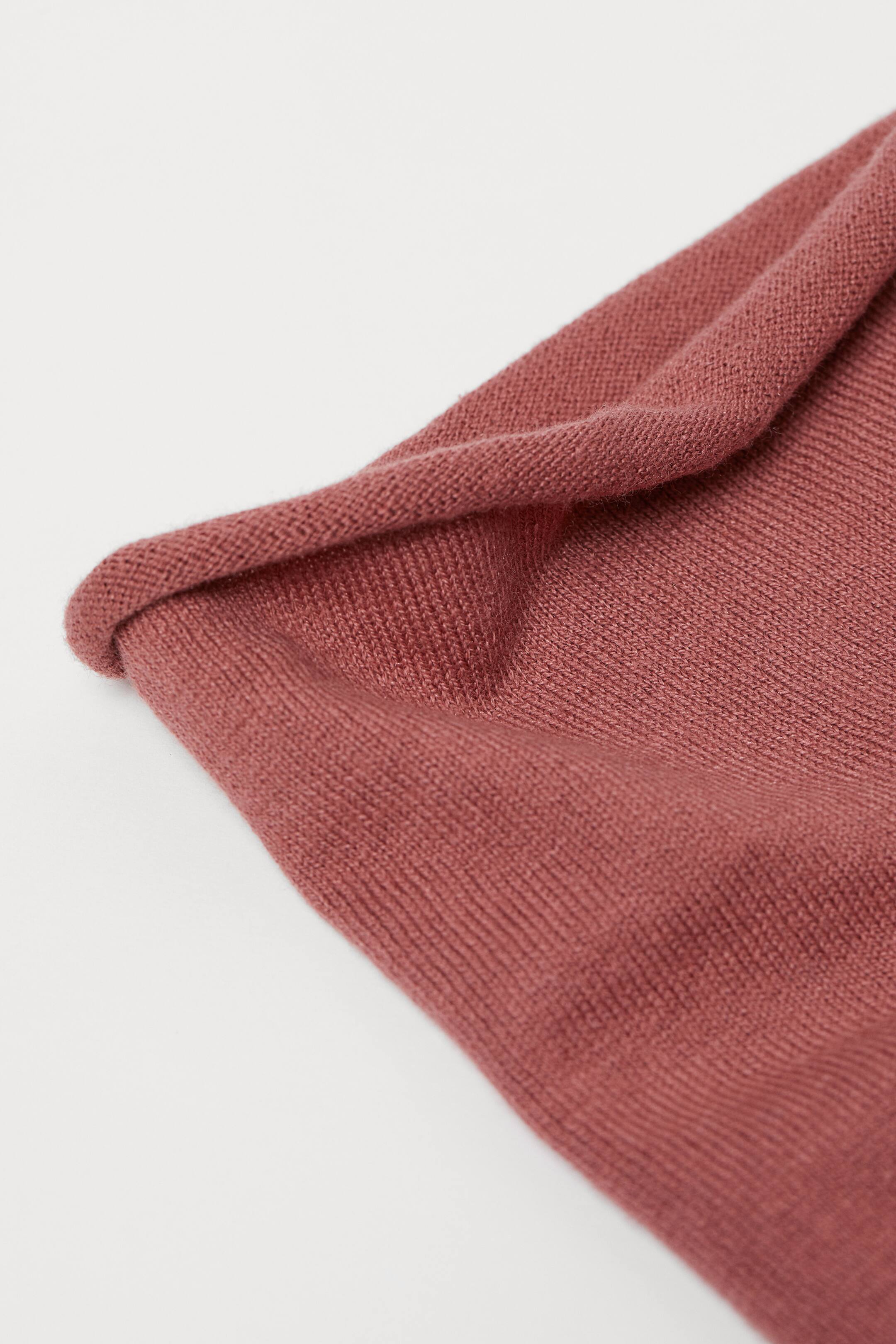 Silk-blend tube scarf - Dark pink - Kids | H&M GB