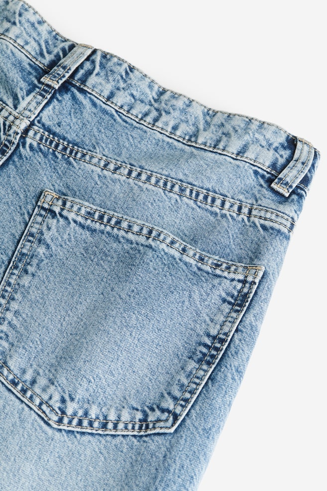 Baggy Regular Jeans - Blu denim chiaro/Nero/Grigio chiaro - 6