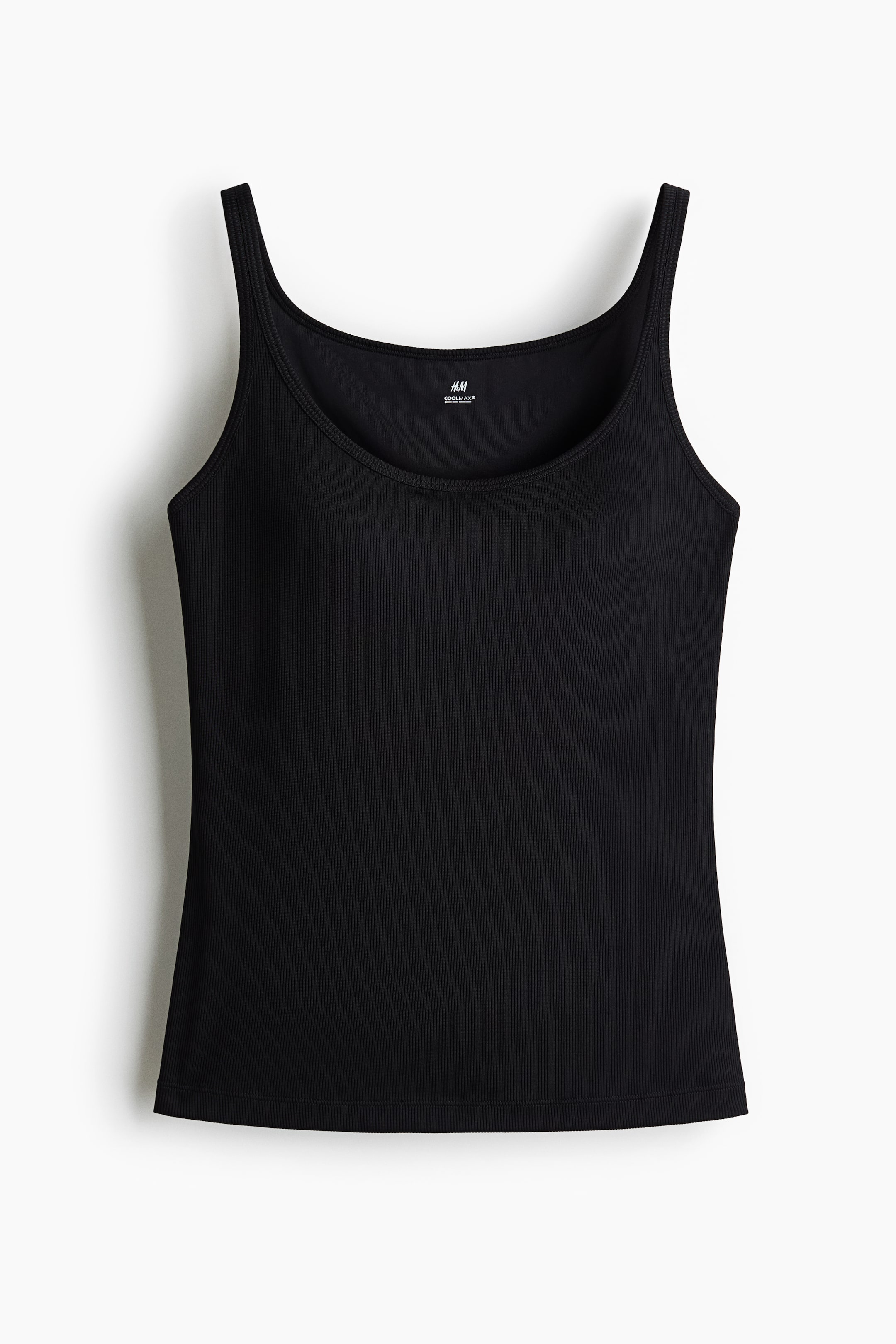 Xem ảnh lớn hơn: Áo ba lỗ liền áo ngực COOLMAX® - Màu đen - Ladies | H&M VN 4