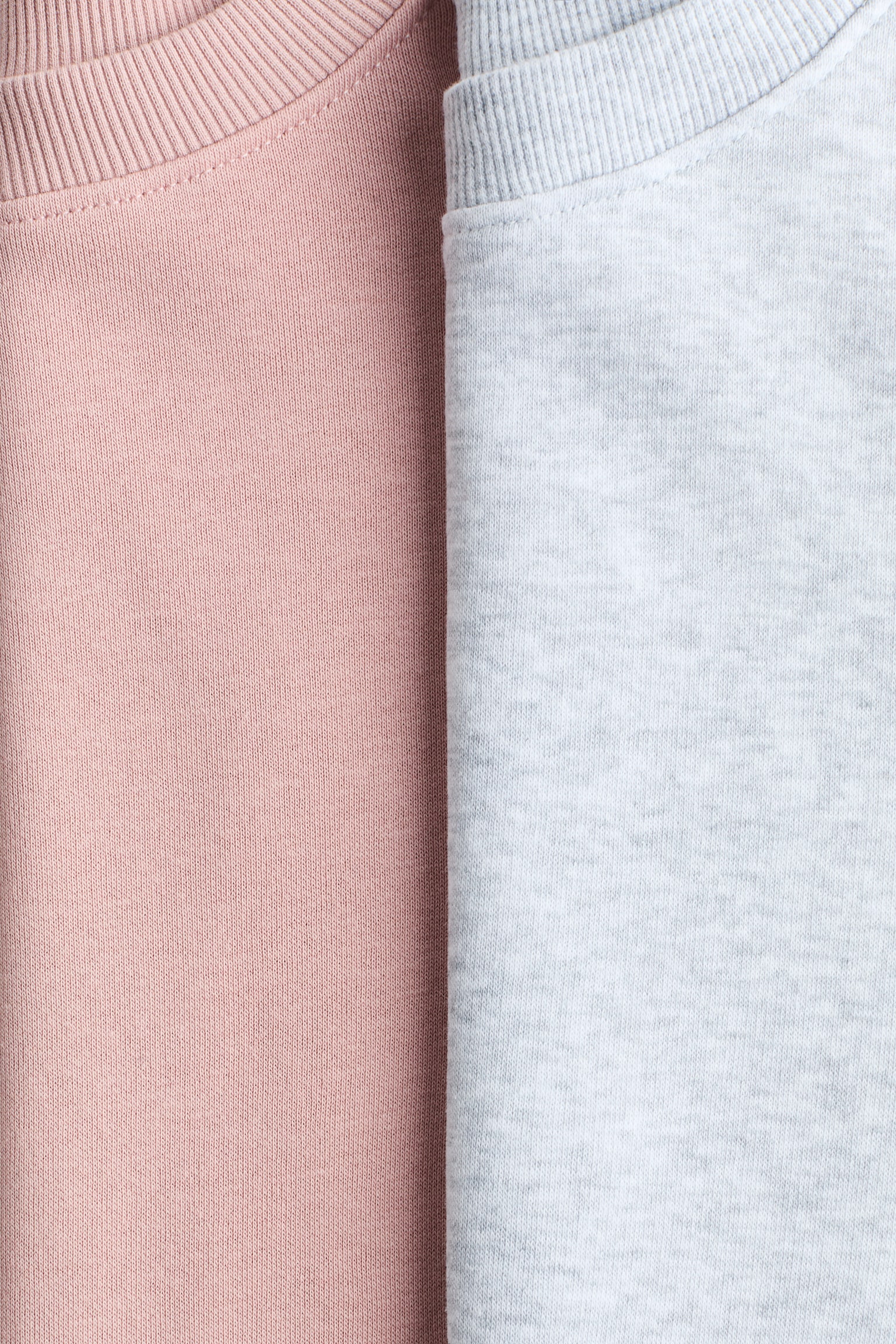 2-pack sweatshirts - Light dusty pink/Light grey/Light beige/Light brown/Light pink/Leopard print - 2