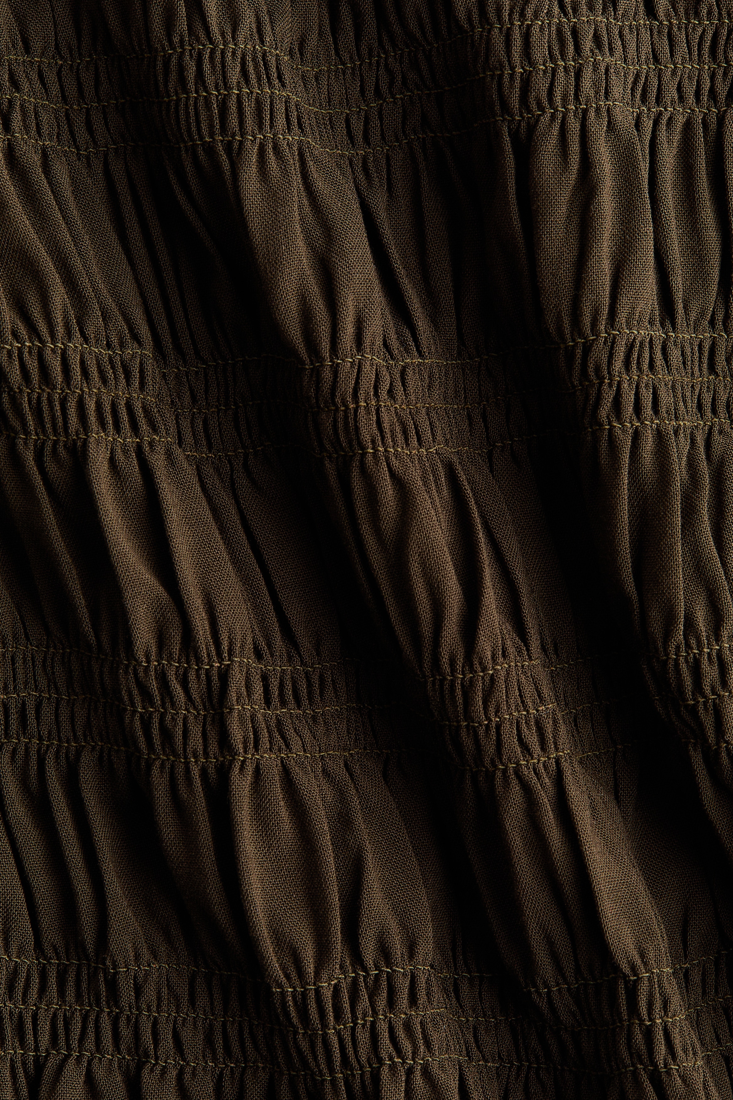 Smocked viscose top