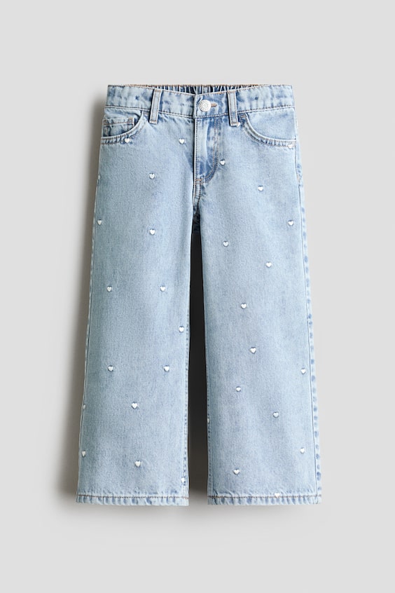 Детские джинсы H&M Wide-Leg Jeans with Motif