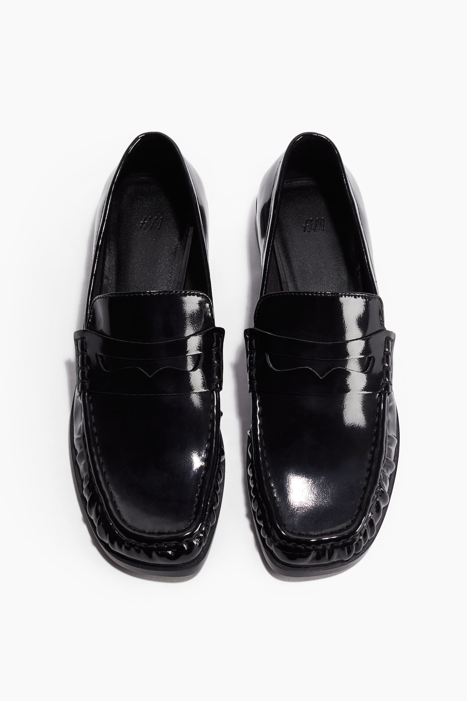 Patent loafers - Black/Burgundy - 3