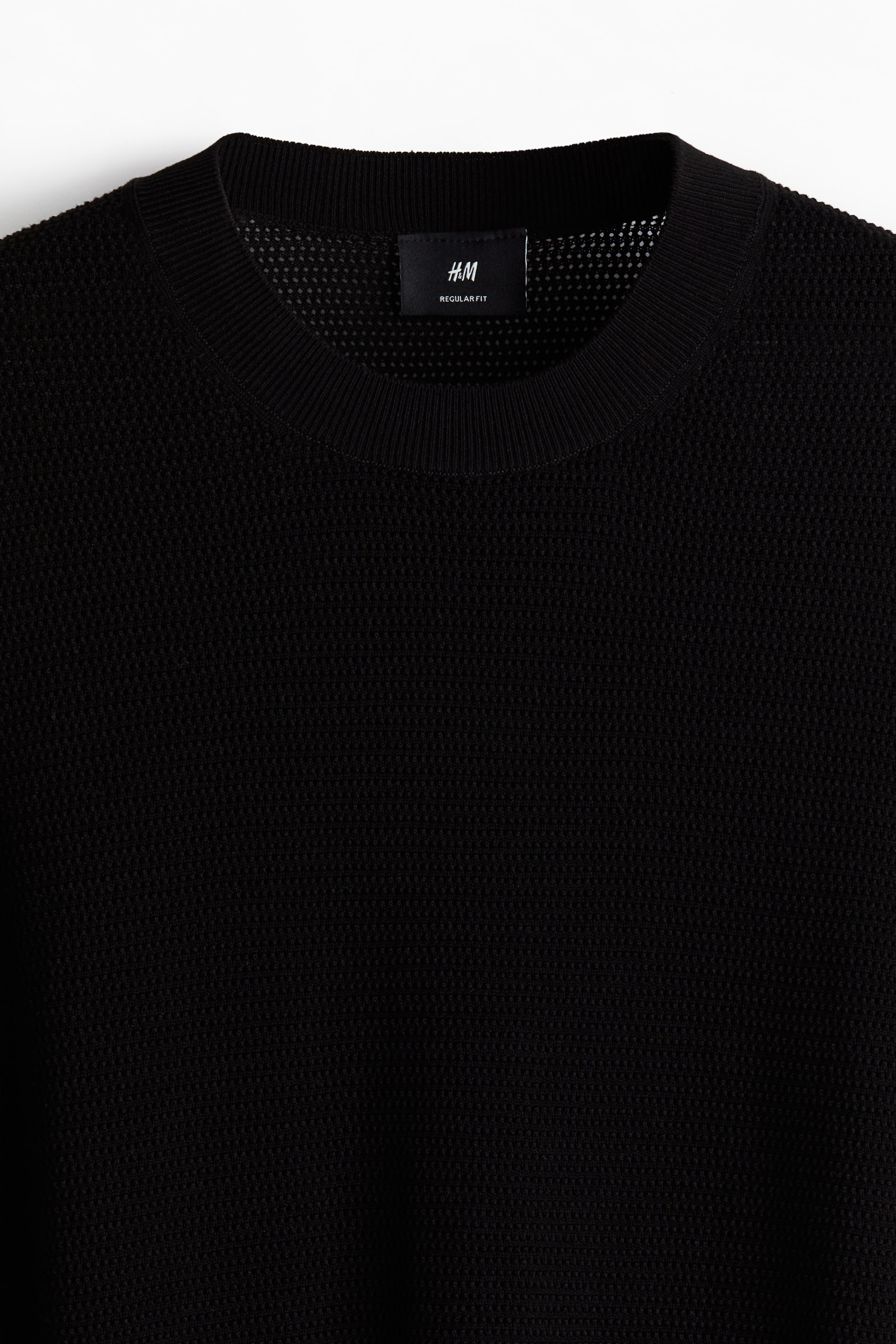 Regular Fit Hole-Knit T-Shirt