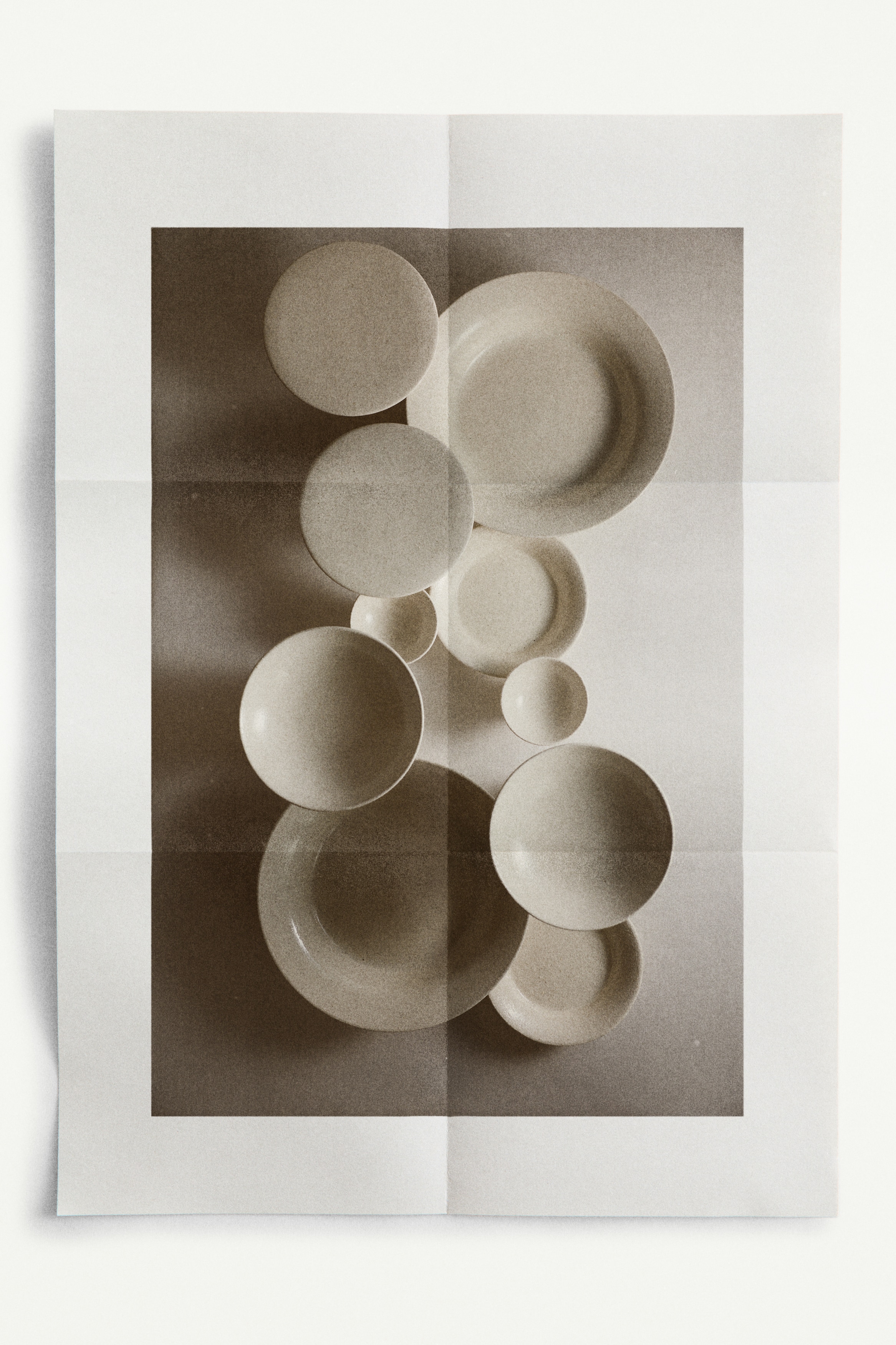 Bol grande de diseño moteado - Blanco