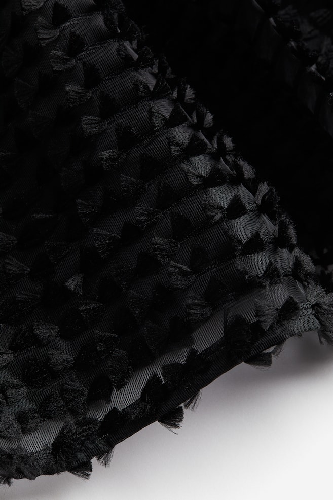 Mini robe texturée - Noir - 6