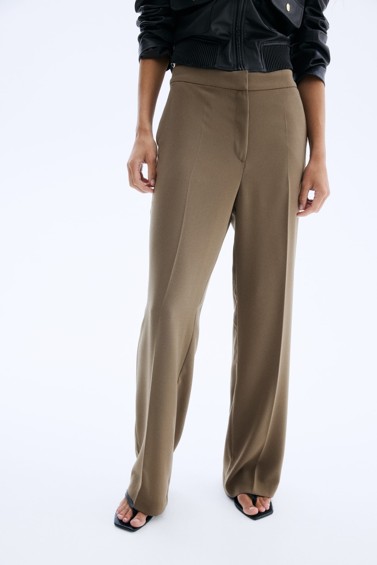 Straight-Leg Creased Pants - image 4