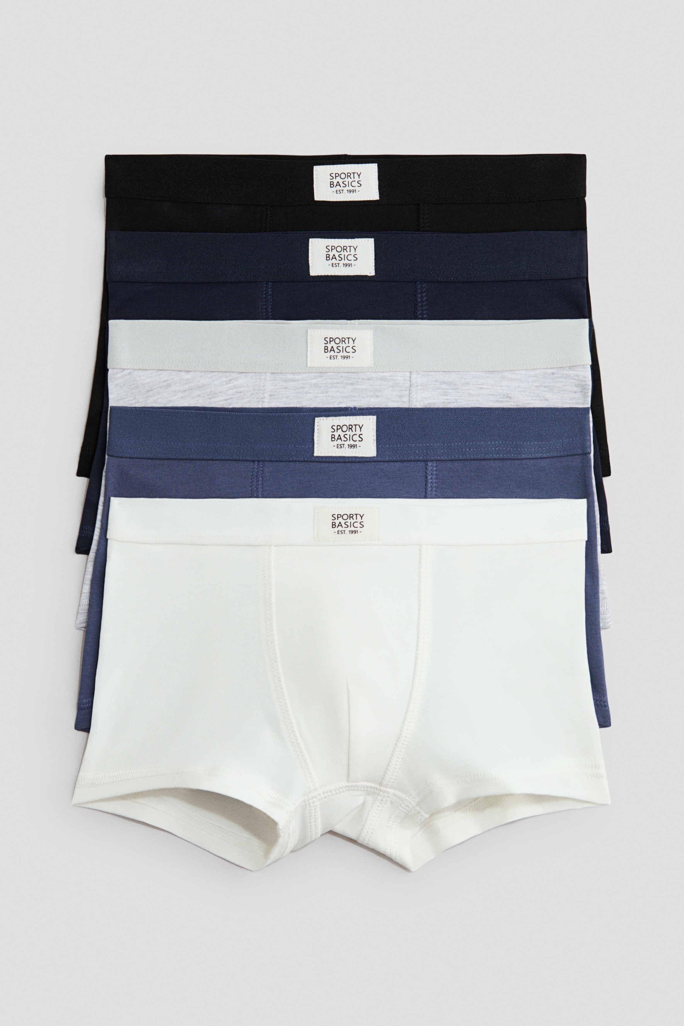 5-pack Cotton Boxer Briefs - Navy blue/space - Kids | H&M US