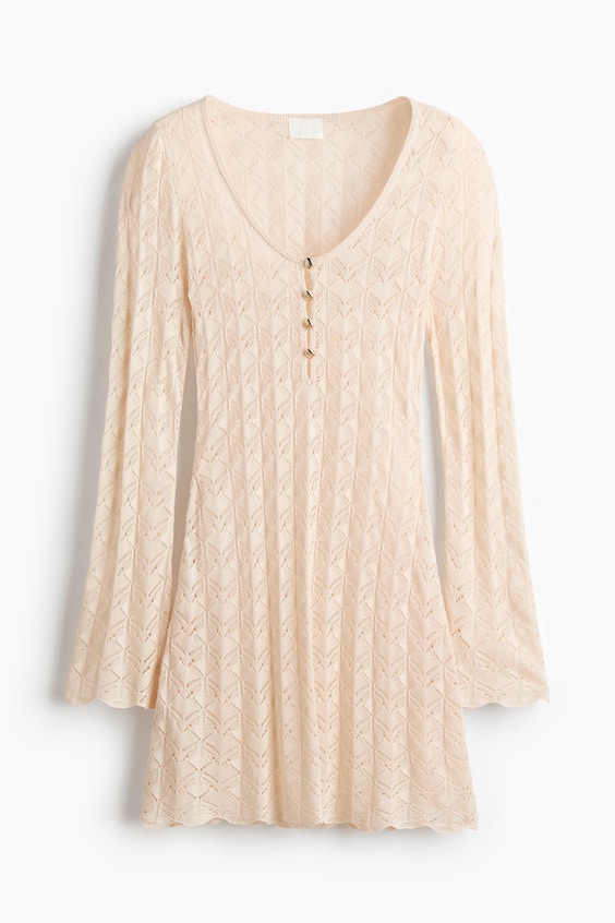 Женские платья H&M Crochet-Look Mini Dress