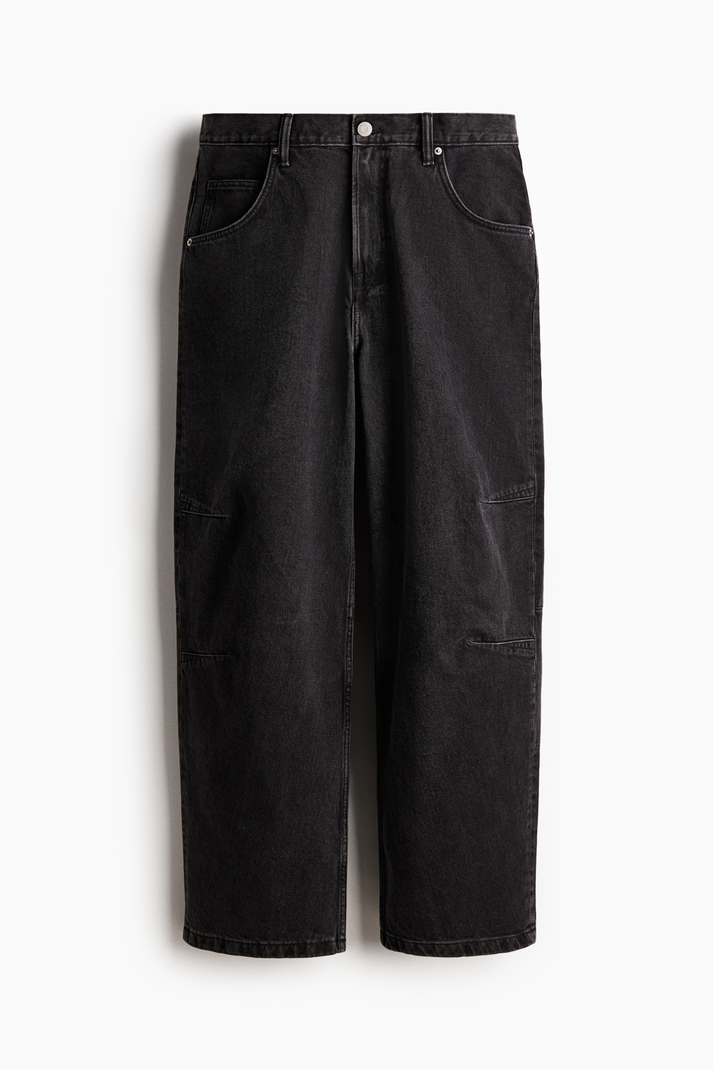 Baggy darted jeans - Black/Light denim blue/Dusty denim blue