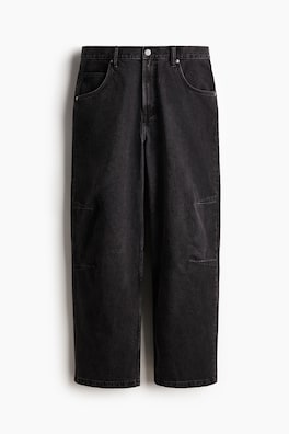 Baggy jeans med insnitt
