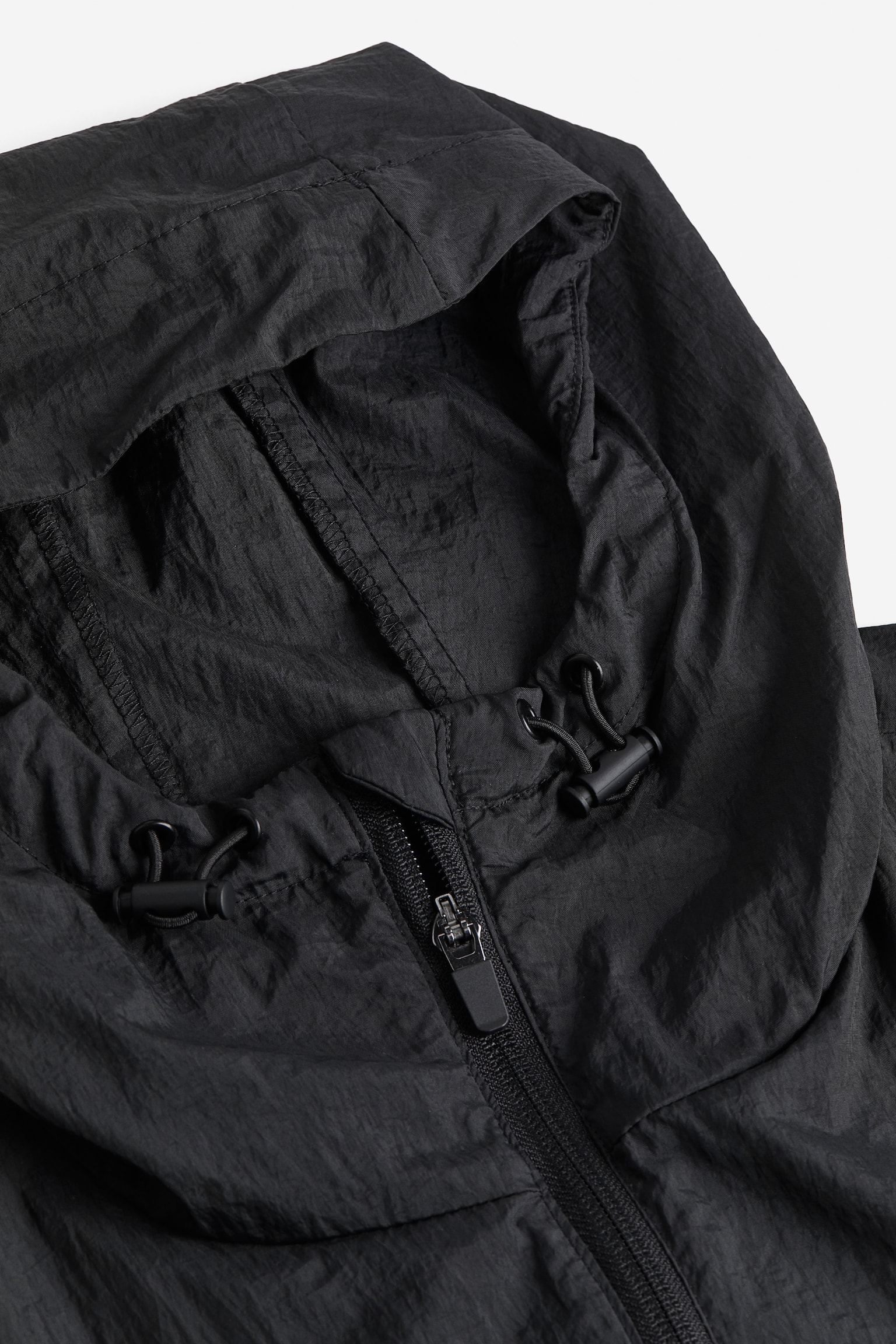 Water Repellent Windbreaker - Black - 2