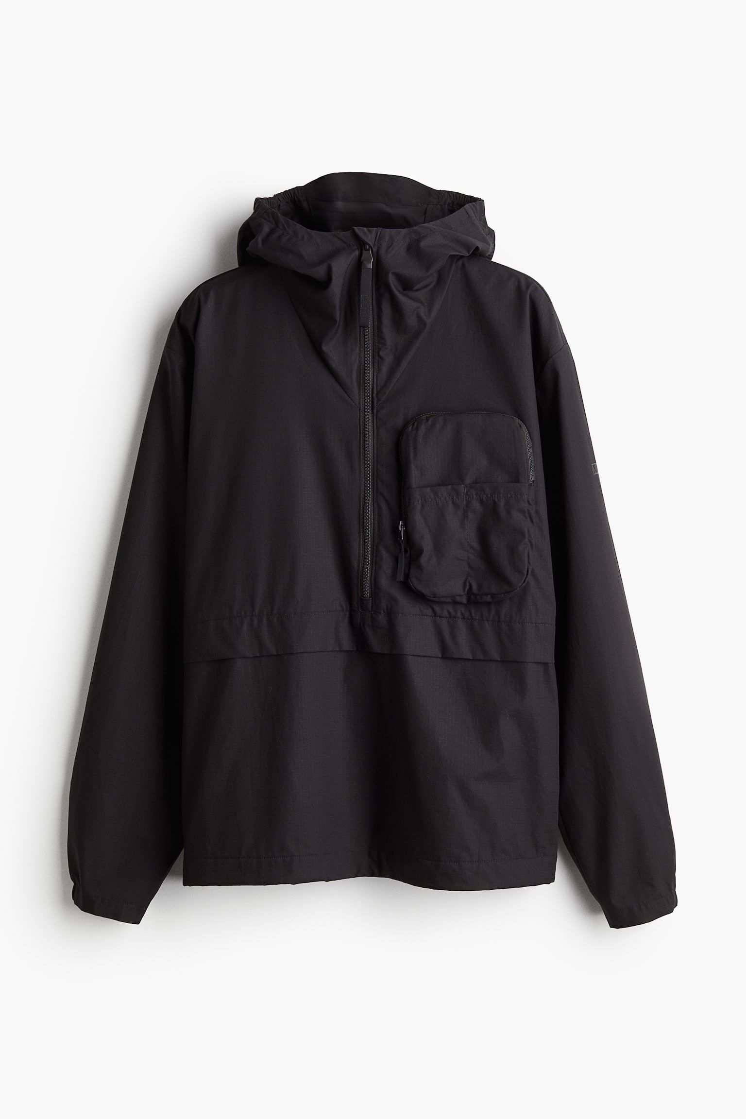 Water Repellent Windbreaker - Black/Khaki green - 2