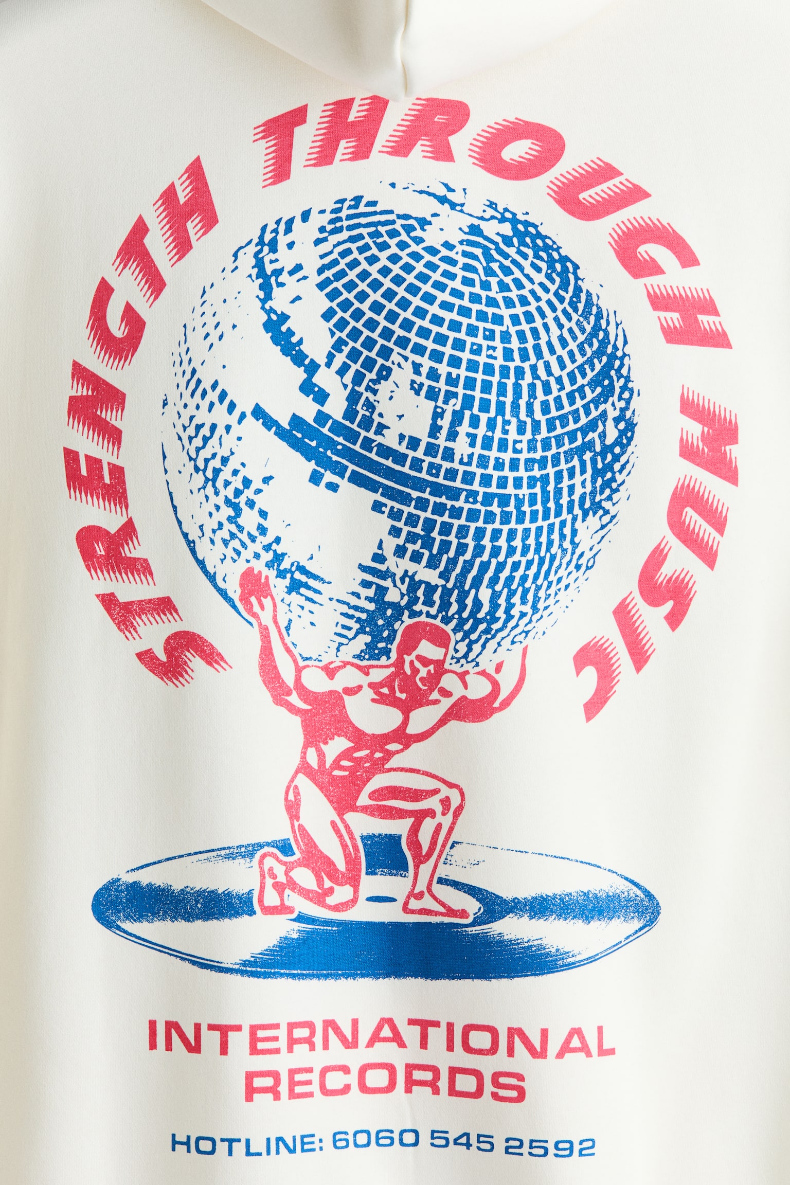 Relaxed Fit Printed hoodie - White/STM/Black/Northern rockies - 3