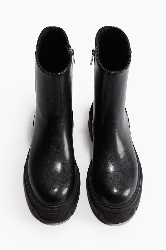 Bottines Chunky - Noir - 1