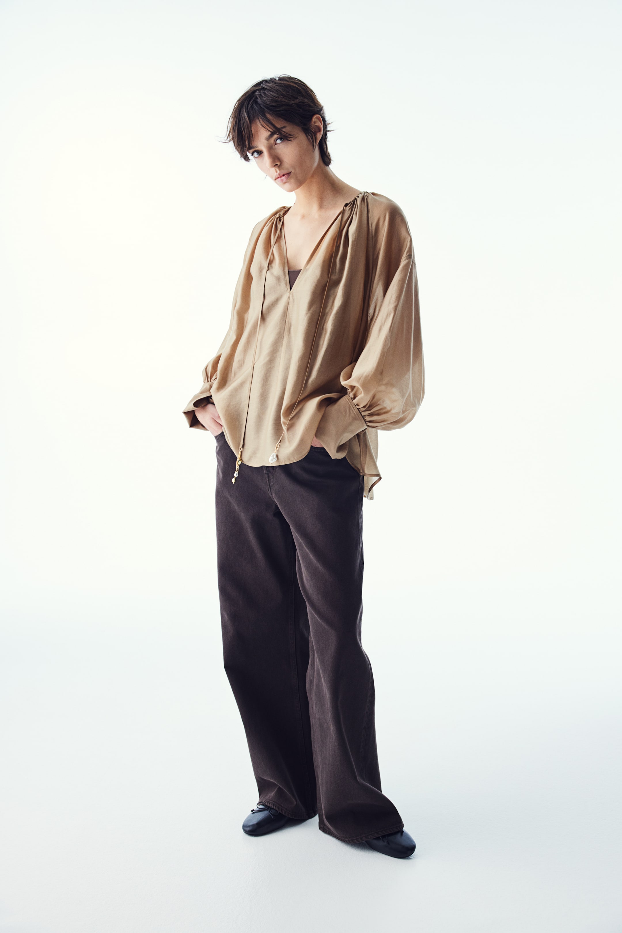 Lyocell-Blend Blouse