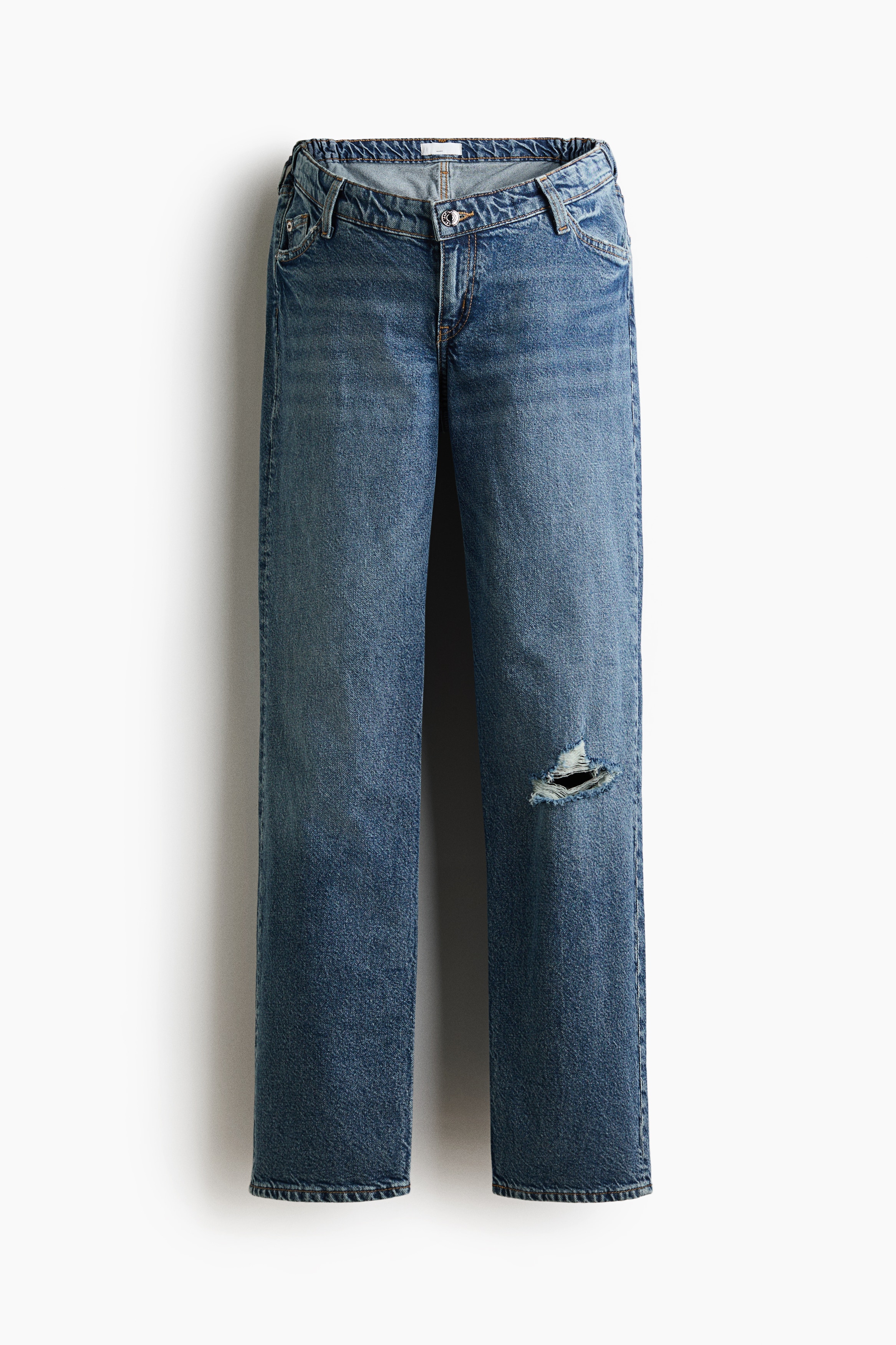 MAMA Straight Low Waist Jeans - Bleu denim/Bleu denim/Noir denim