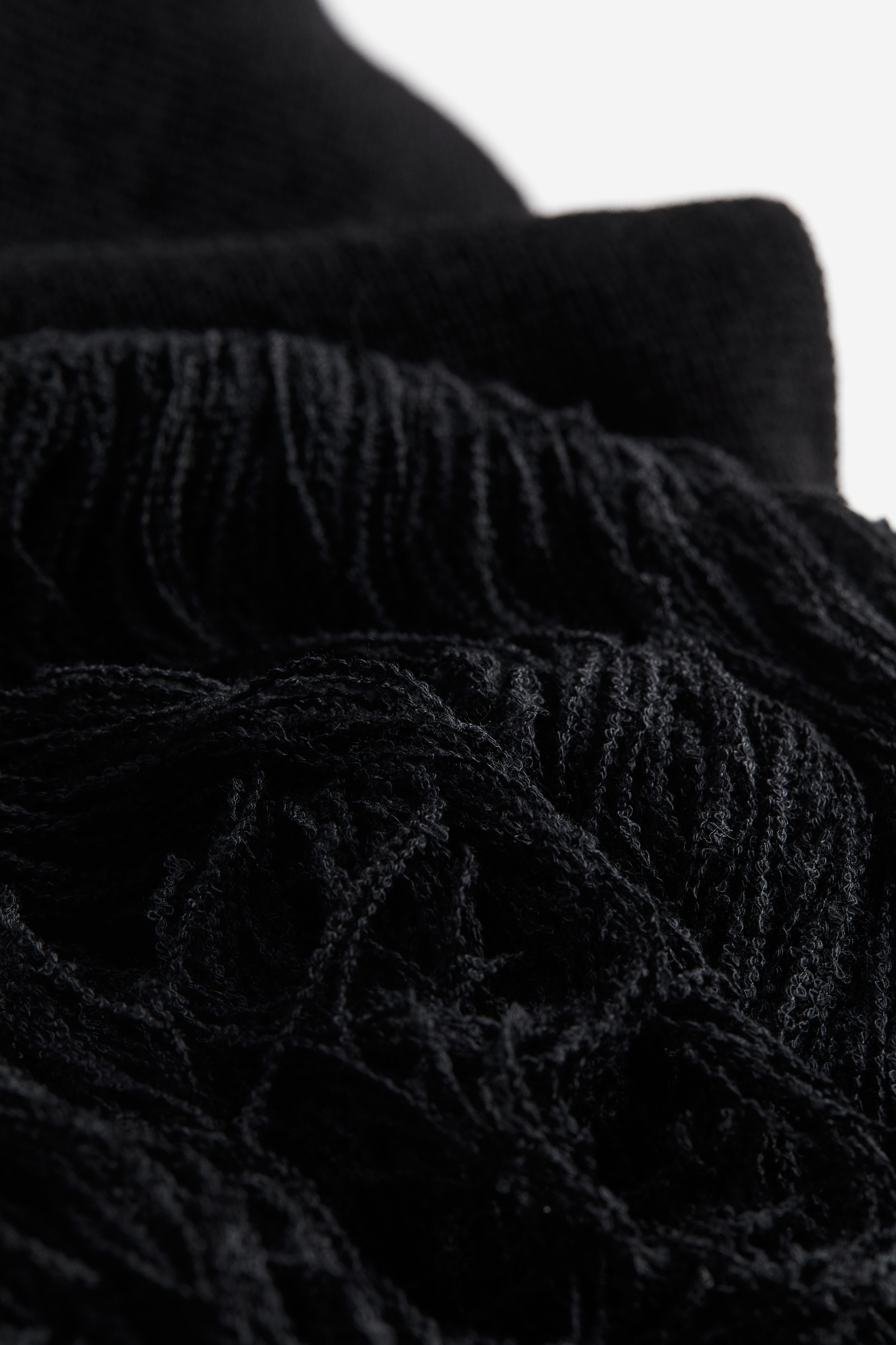 Women's Black Fringe-trimmed Knit Dress | H&M US