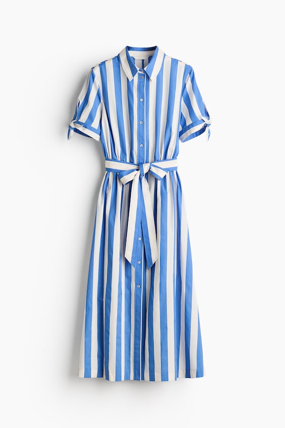 Short-Sleeved Shirt Dress