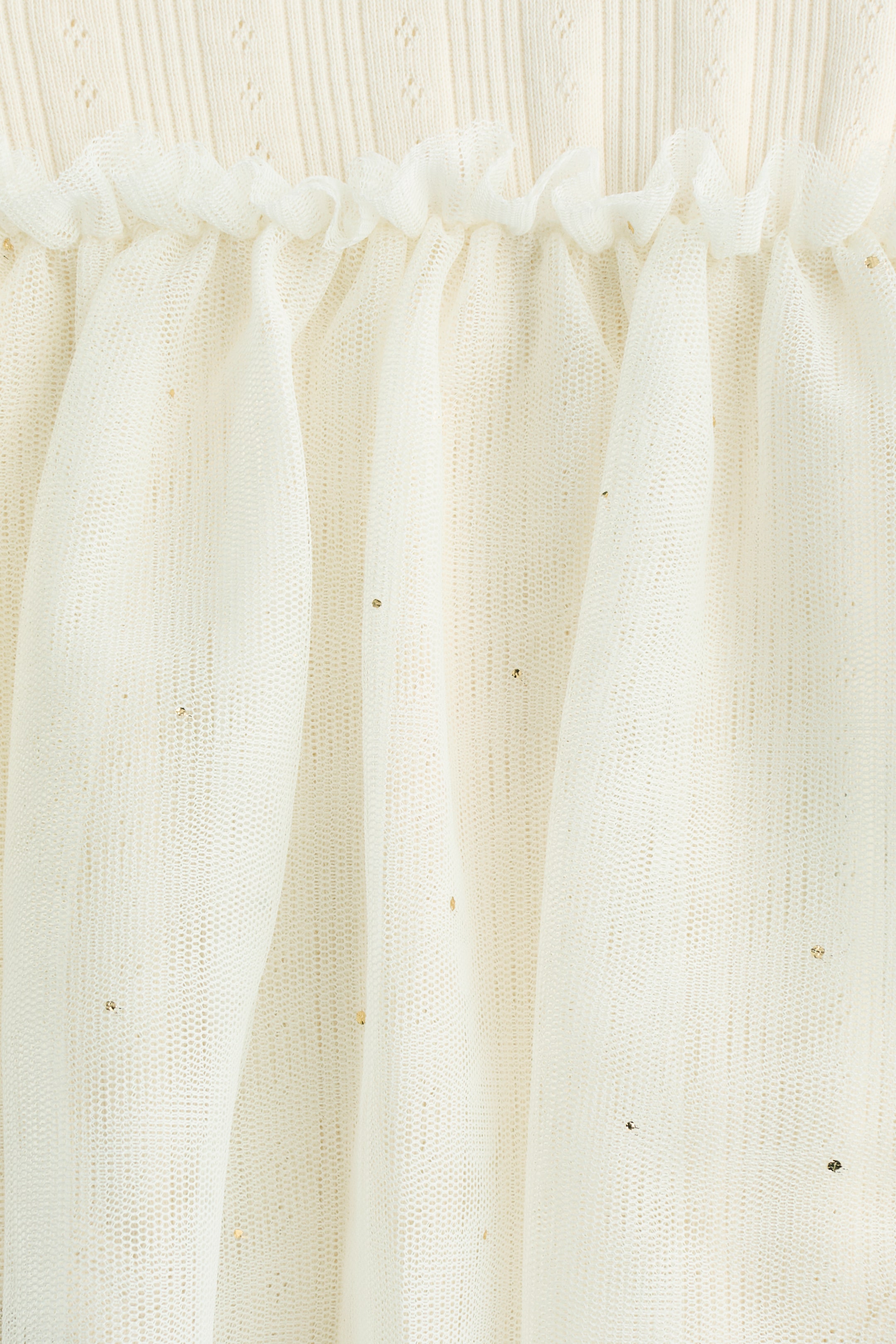 View larger image: Tulle-skirt bodysuit dress - Cream - Kids | H&M SG 2