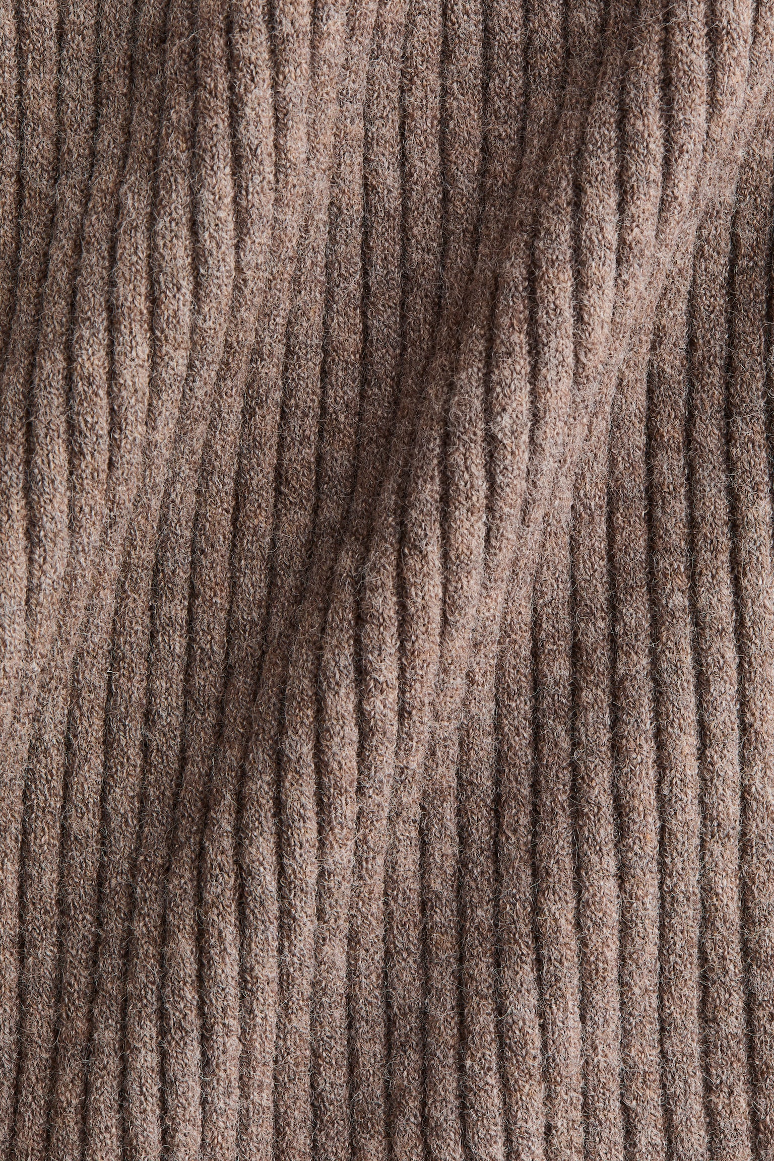 Женское платье H&M Rib-Knit, цвет: Серо-коричневый — фото 6