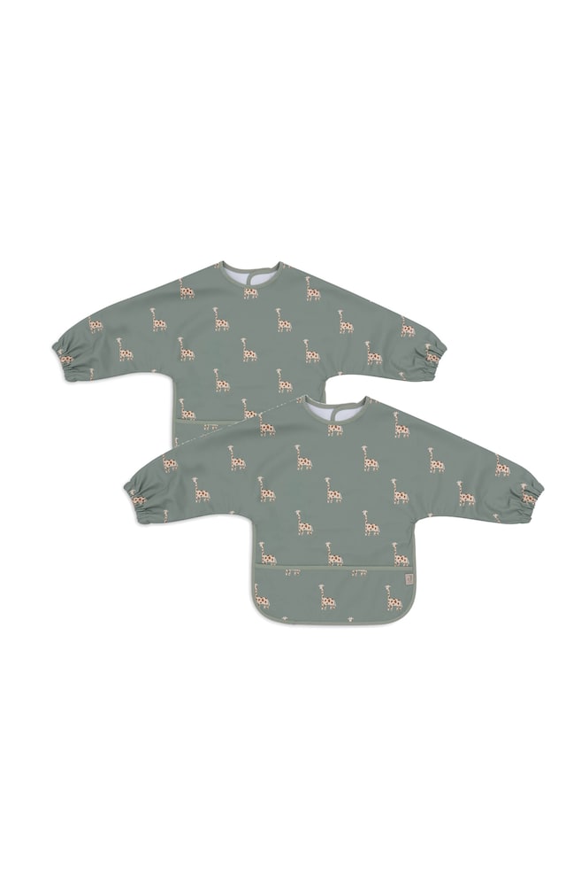 Bavoir À Manches Imperméable - 2 Pack - Jungle Jambo/Jollies/Barn Buddies/Soft Plumes - 1