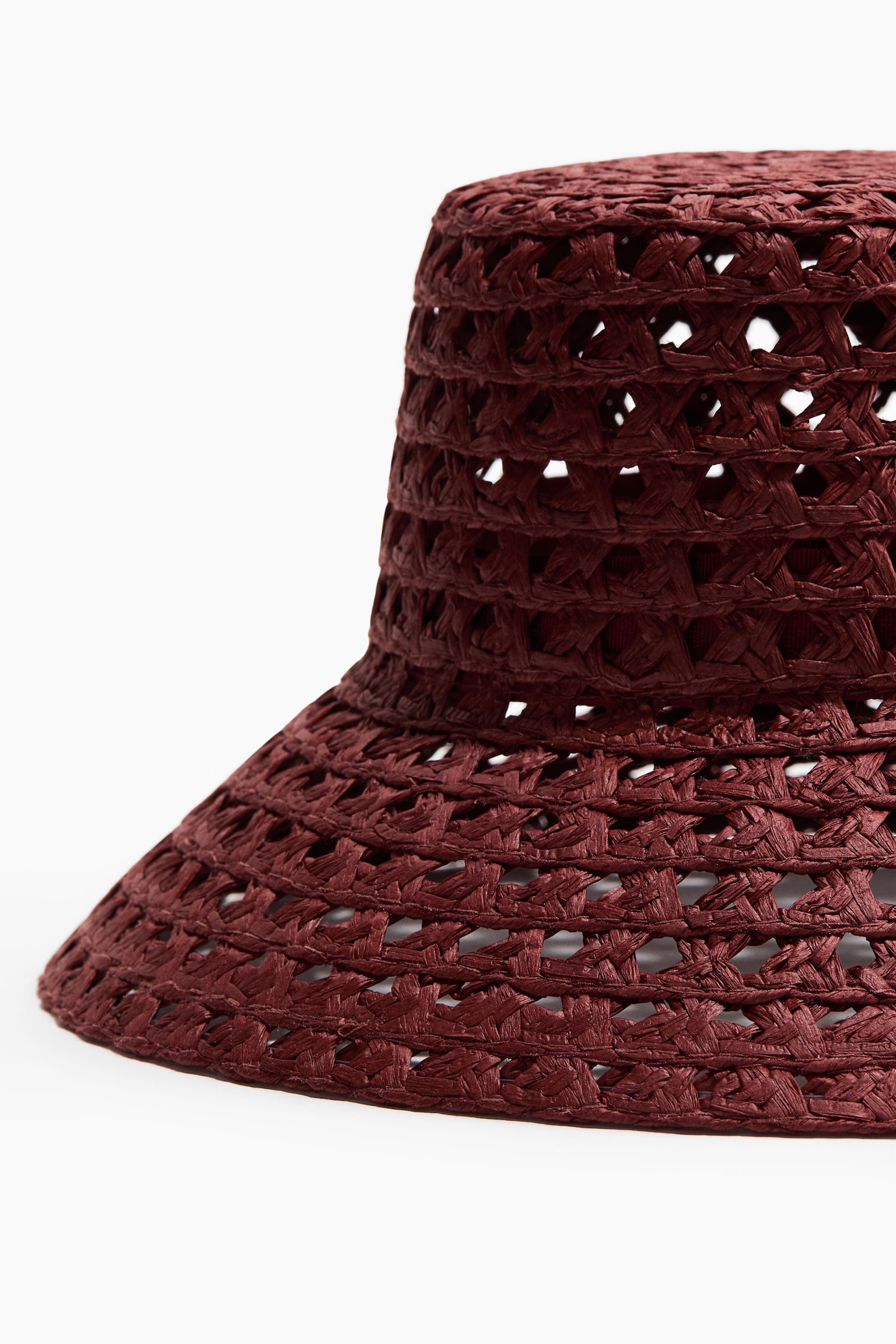 Straw hat - Rust red - 3