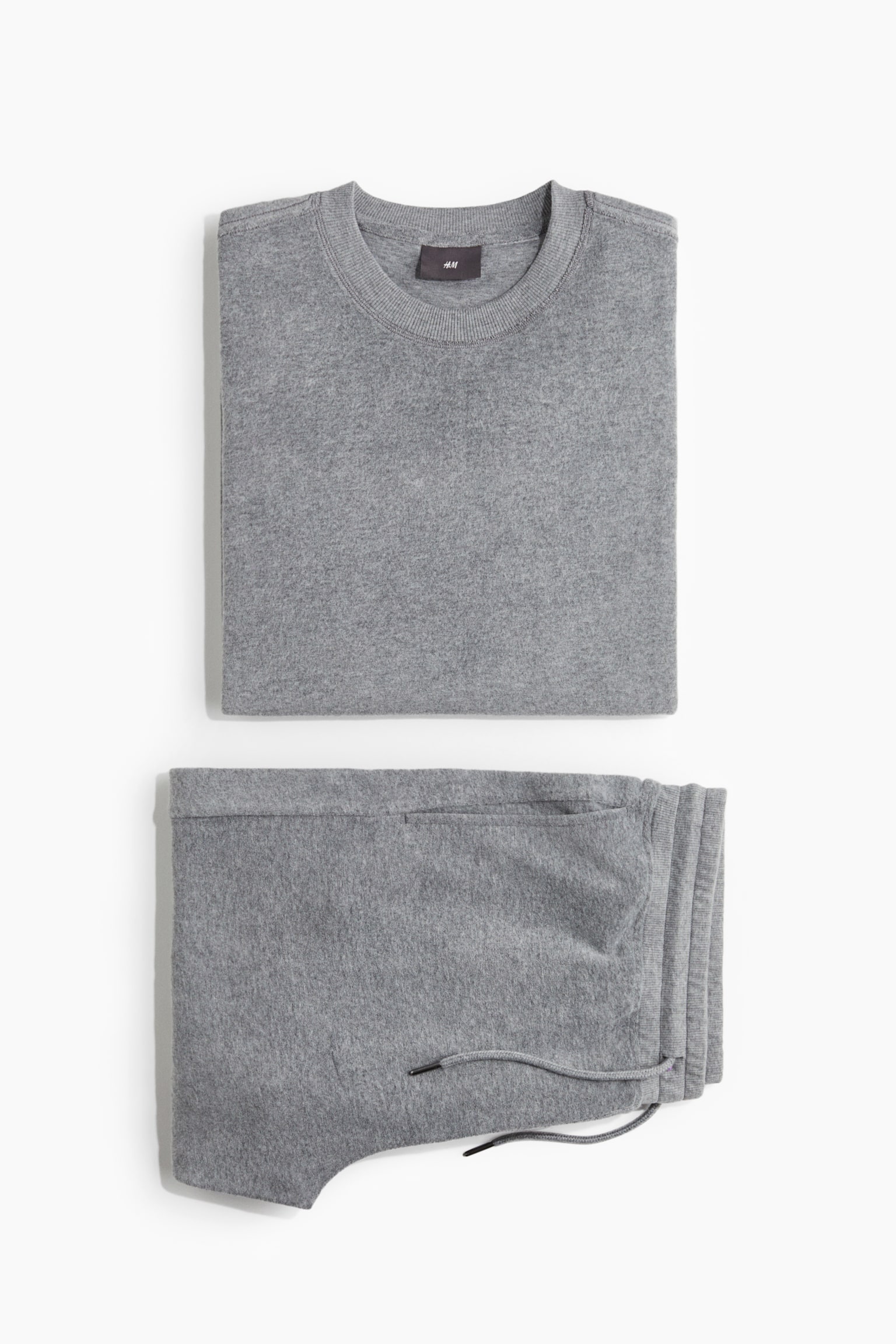 Pyjama top and bottoms - Grey/Black - 2