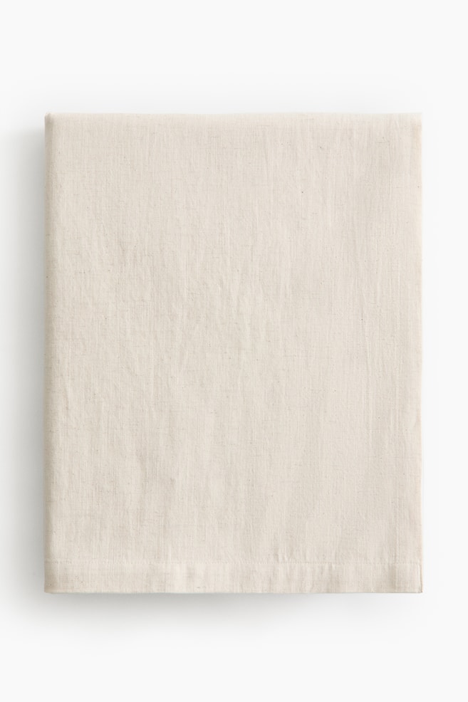 Cotton-blend tablecloth - Light beige - 1