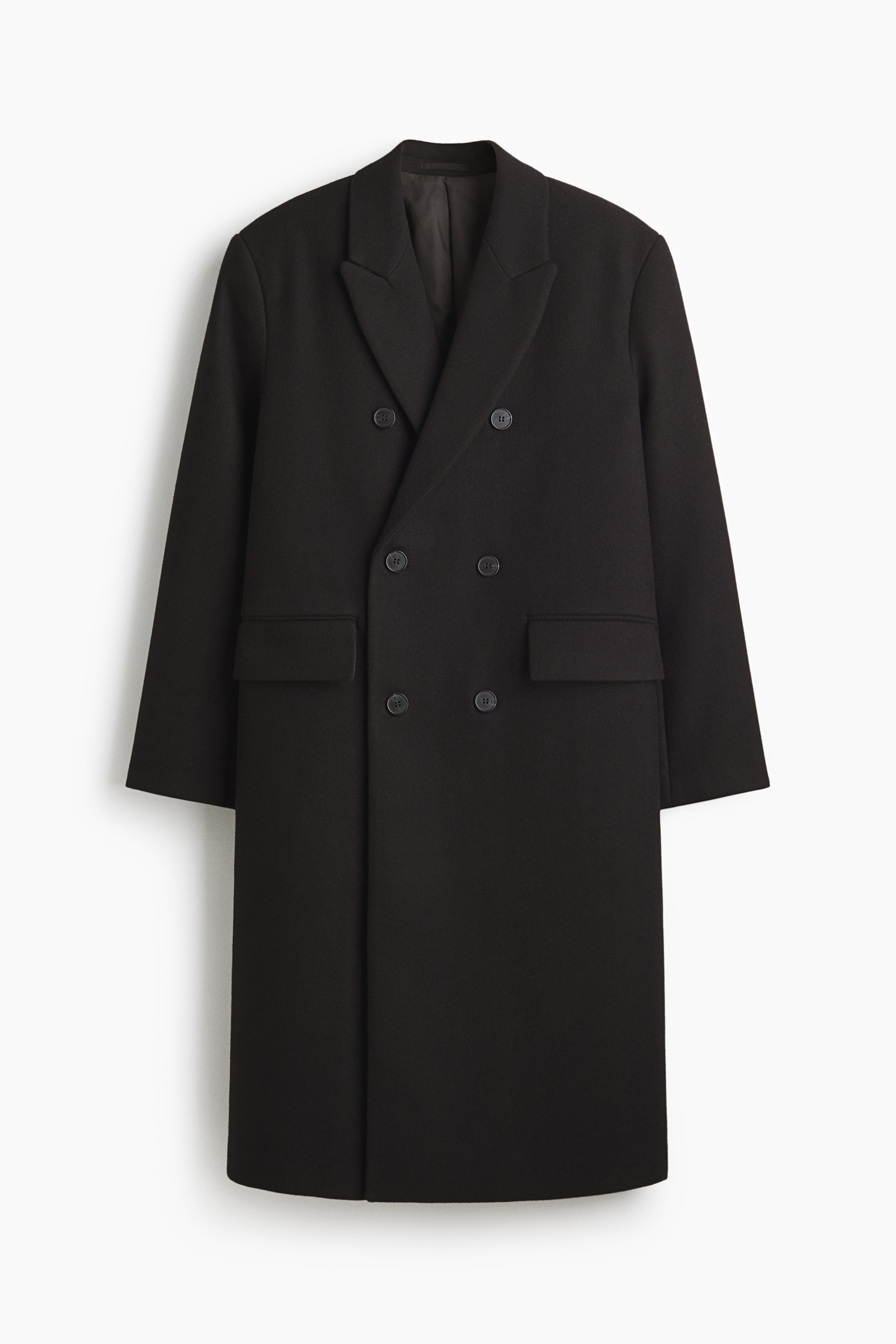View larger image: Wool-Blend Coat - Black - Men | H&M US 6