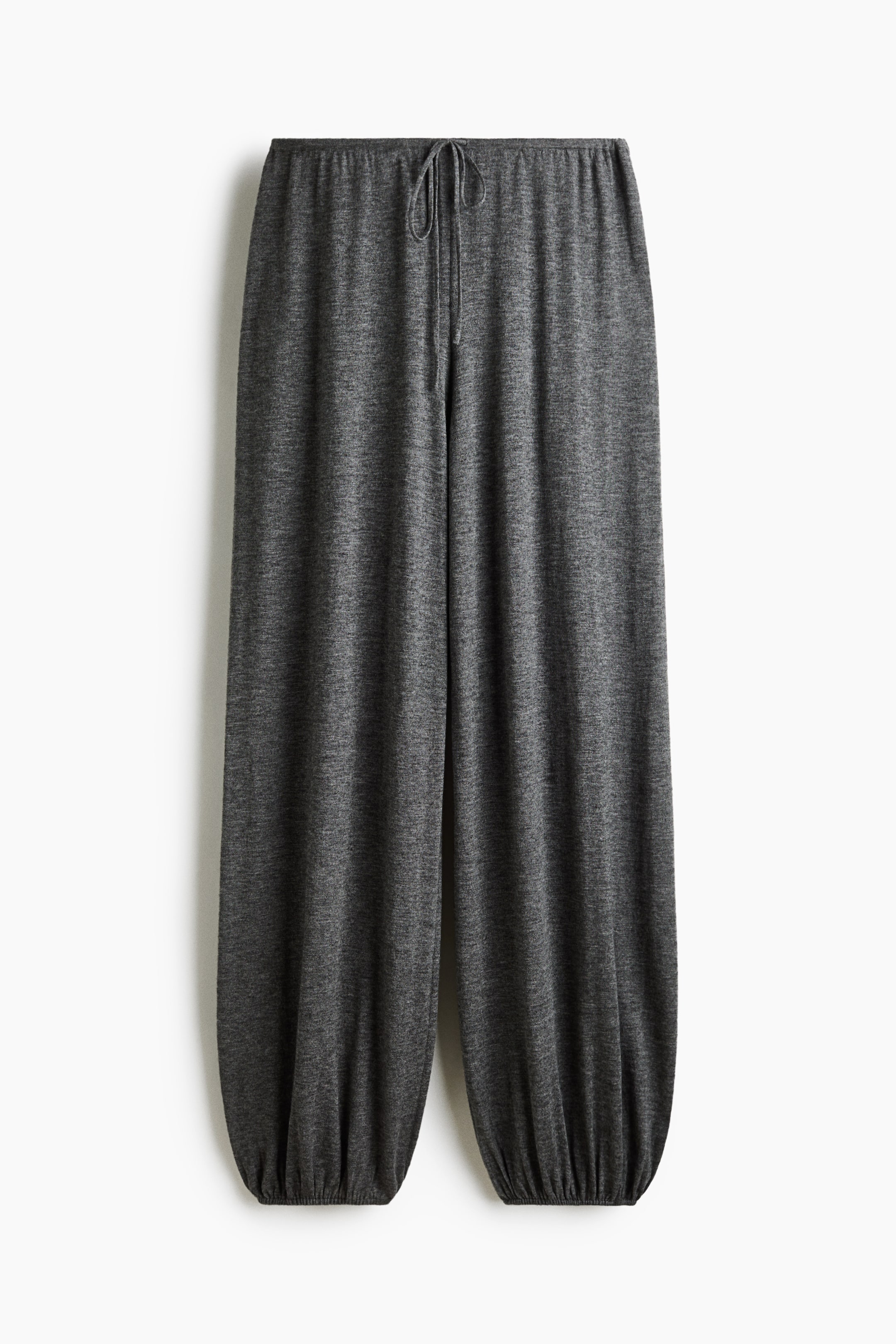 View larger image: Wool-blend balloon joggers - Dark grey marl - Ladies | H&M 1