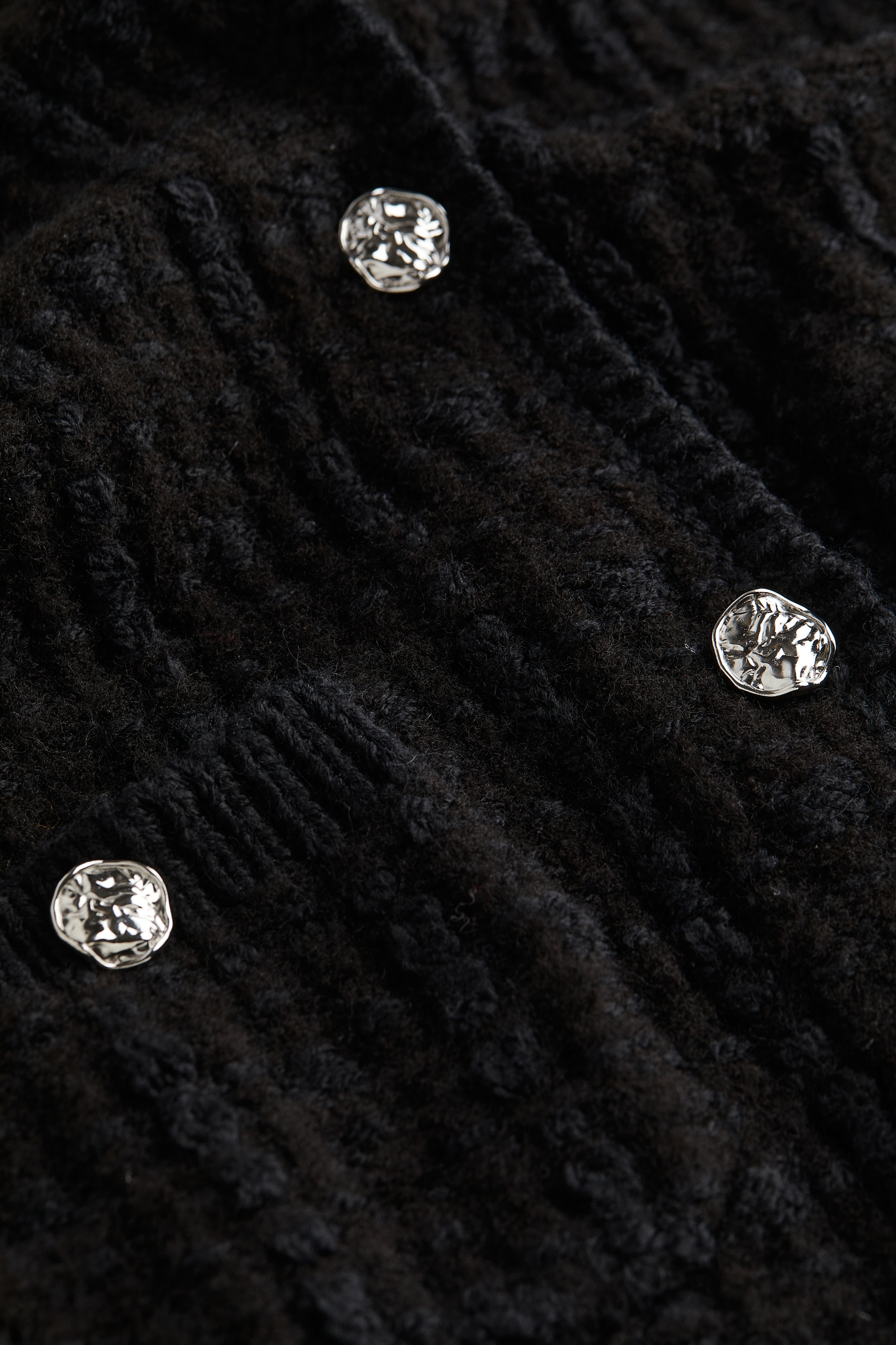 Textured-knit cardigan