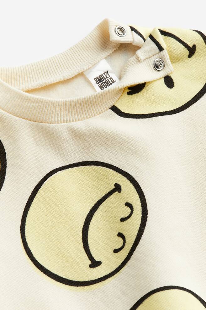 2-piece sweatshirt set - Light beige/SmileyWorld®/Turquoise/Mickey Mouse/Dark grey/Mickey Mouse/Light beige/Jurassic World/dc/dc/dc/dc - 3