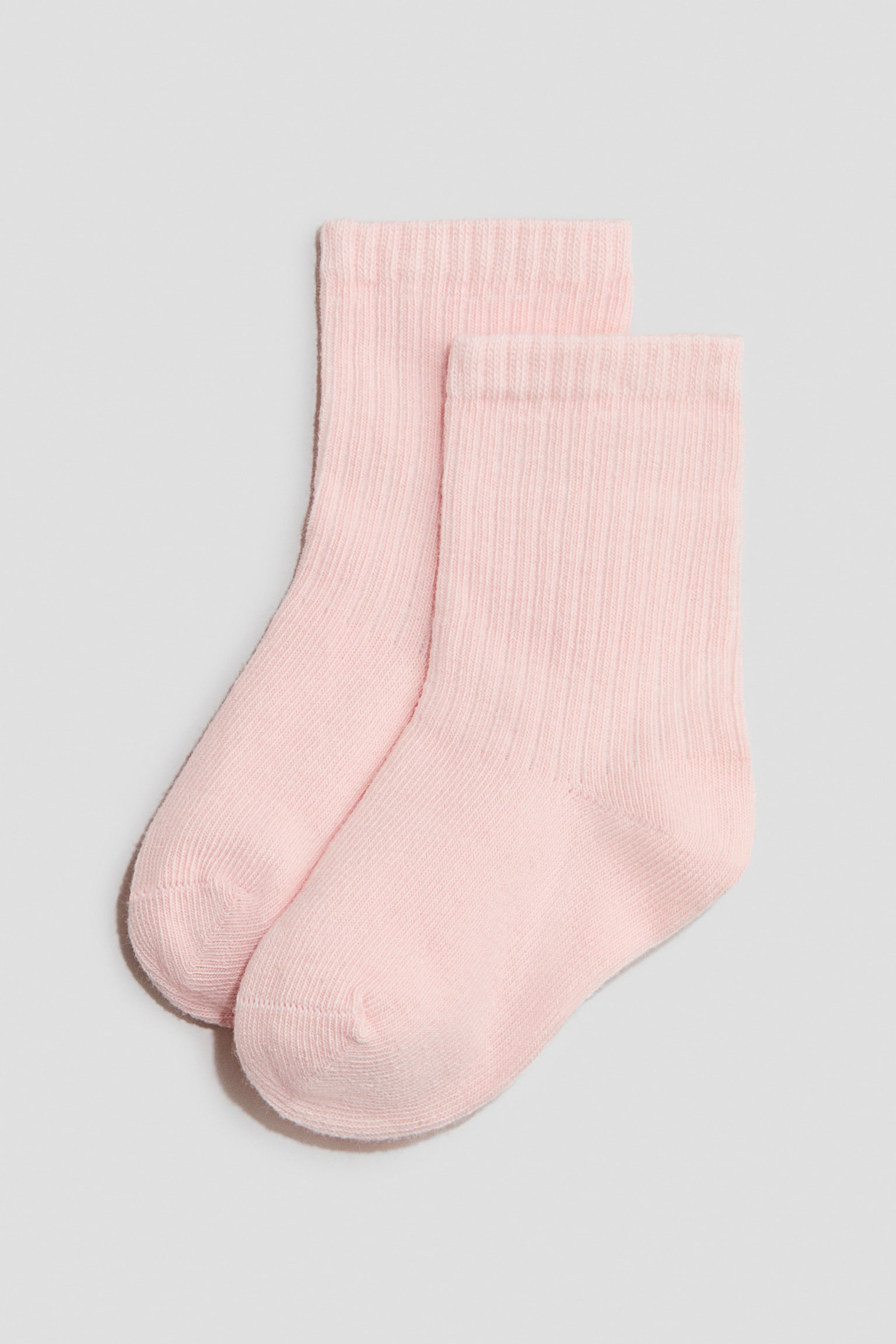 5-pack socks - Light pink/Cream/Green/Black/White/Blue/White/Grey/Beige/Grey - 3