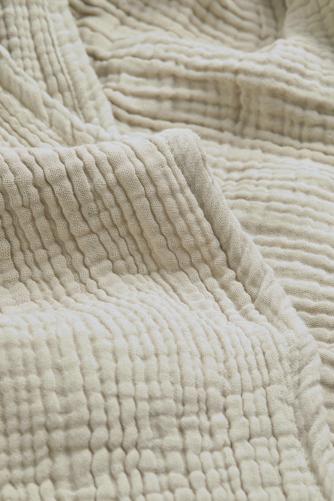 Cotton muslin bedspread - Beige/Light mole - 2