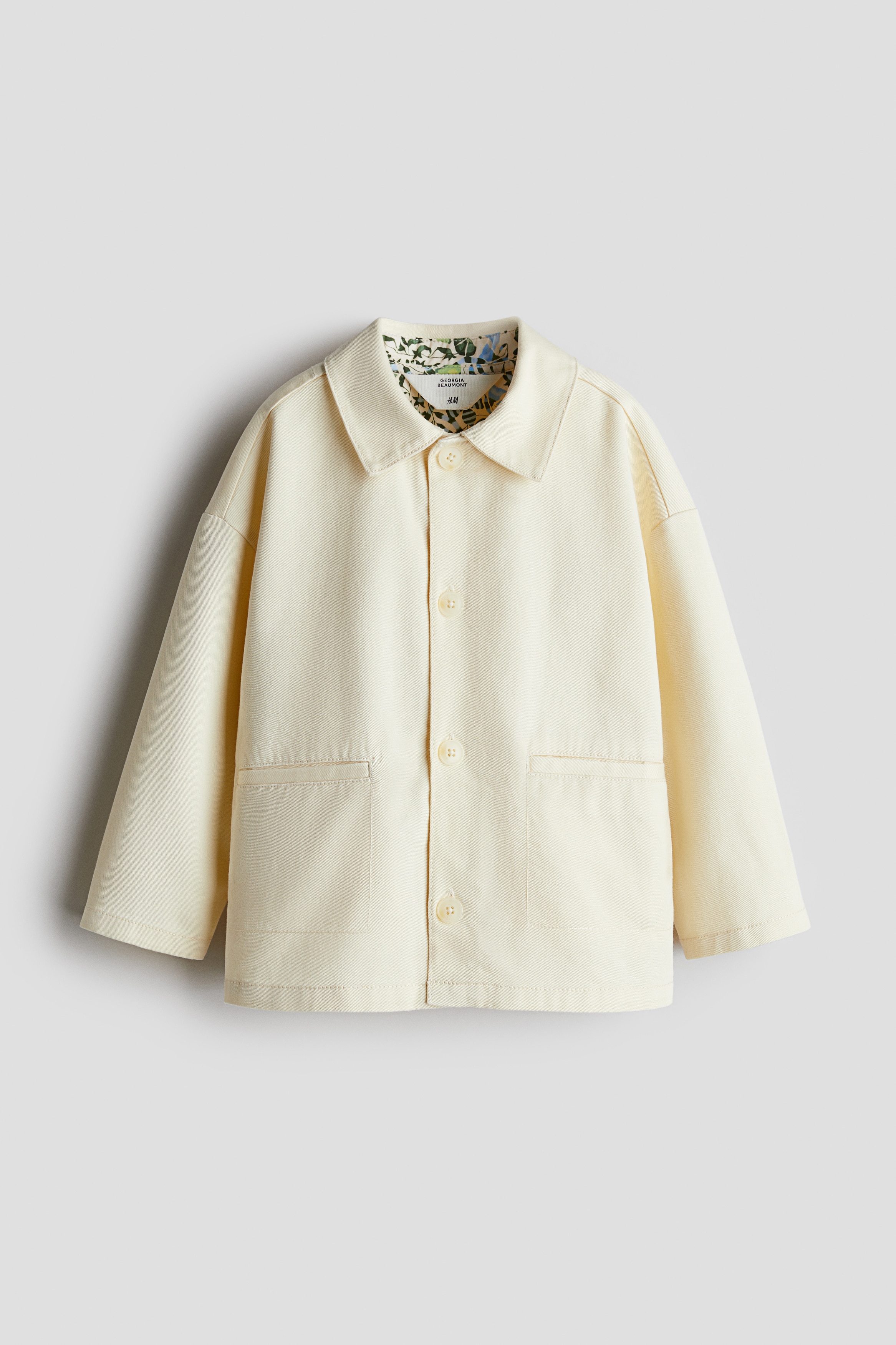 Overshirt aus Baumwolle - Hellgelb