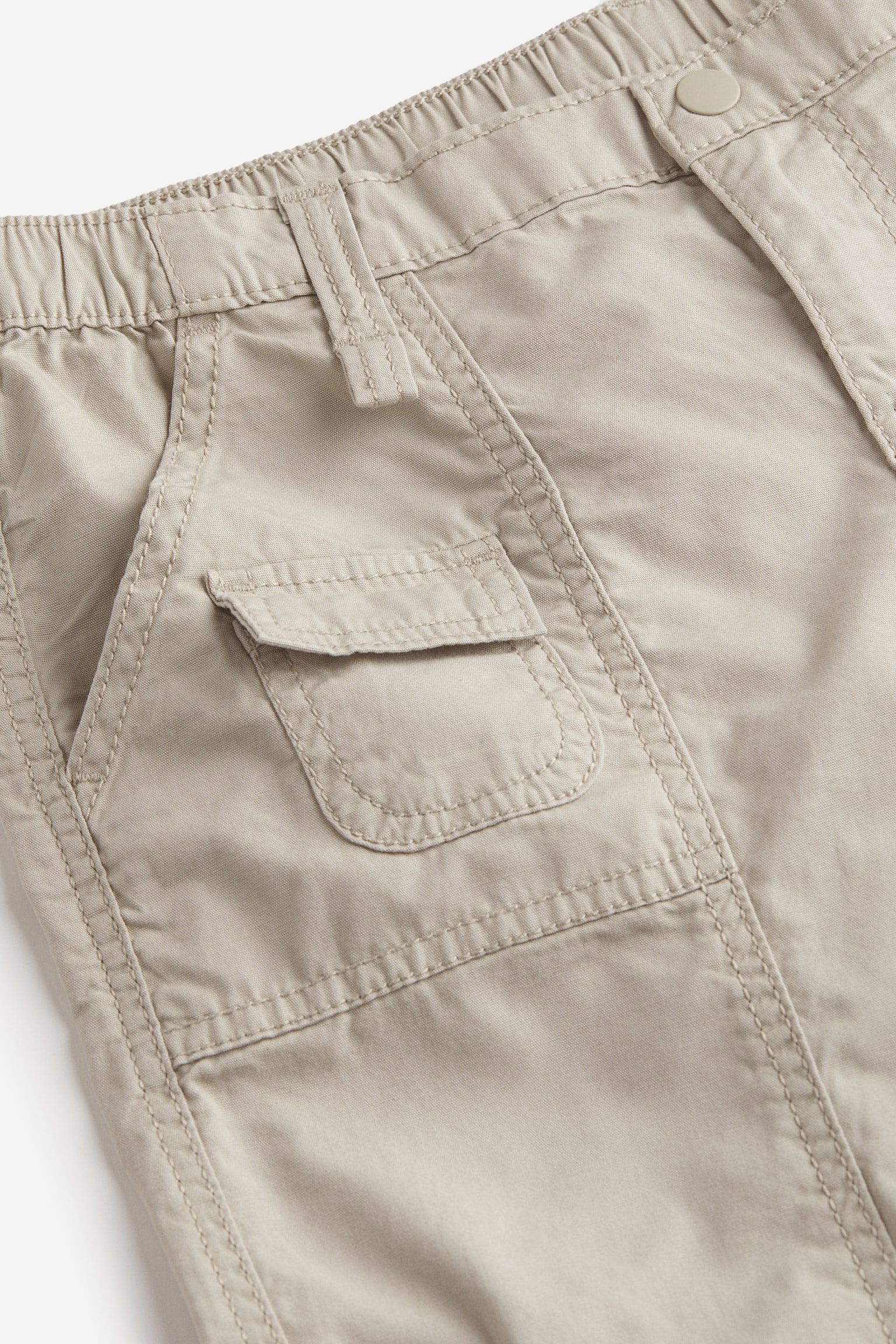 Canvas cargo trousers - Light khaki green/Black/Cream/Grey/Light beige/Dark grey/Greige - 3