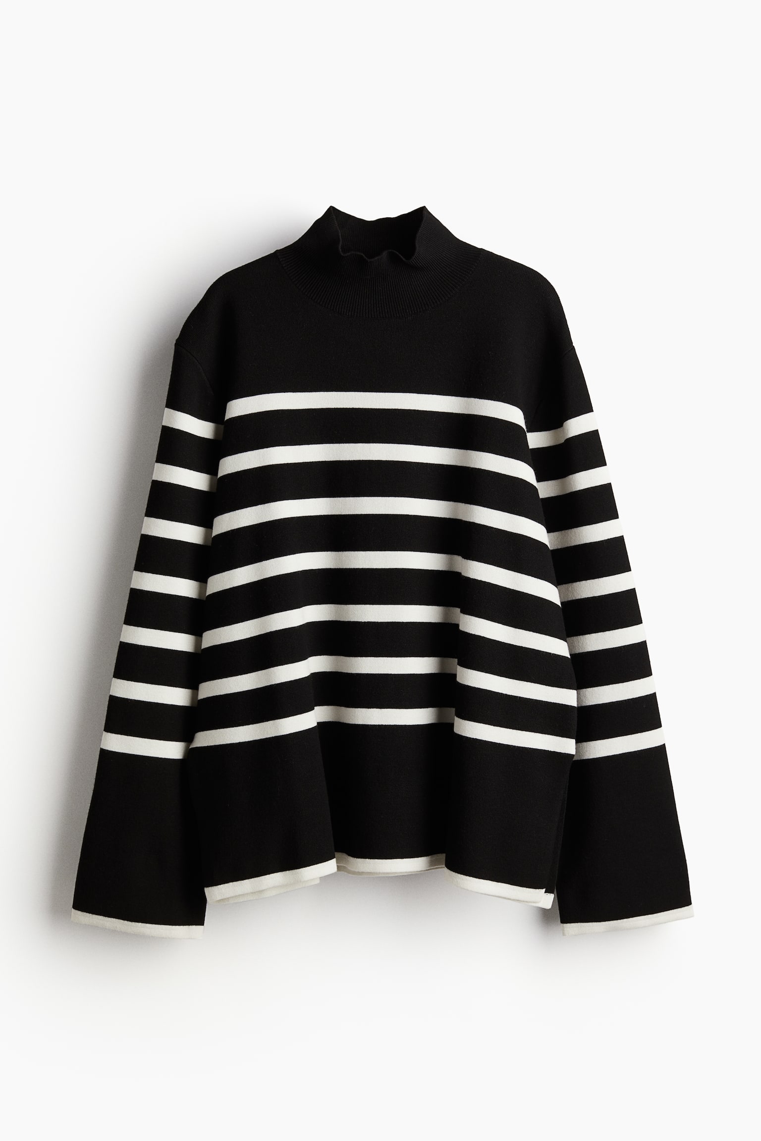 Turtleneck jumper - Black/Striped/White/Striped/Grey marl/Striped/Navy blue/Striped/White/Beige striped/Navy blue/Cream striped/Cream/Striped/Black/Striped - 2