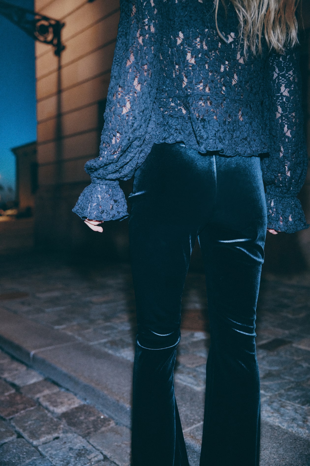 Flared Velour Pants - image 2