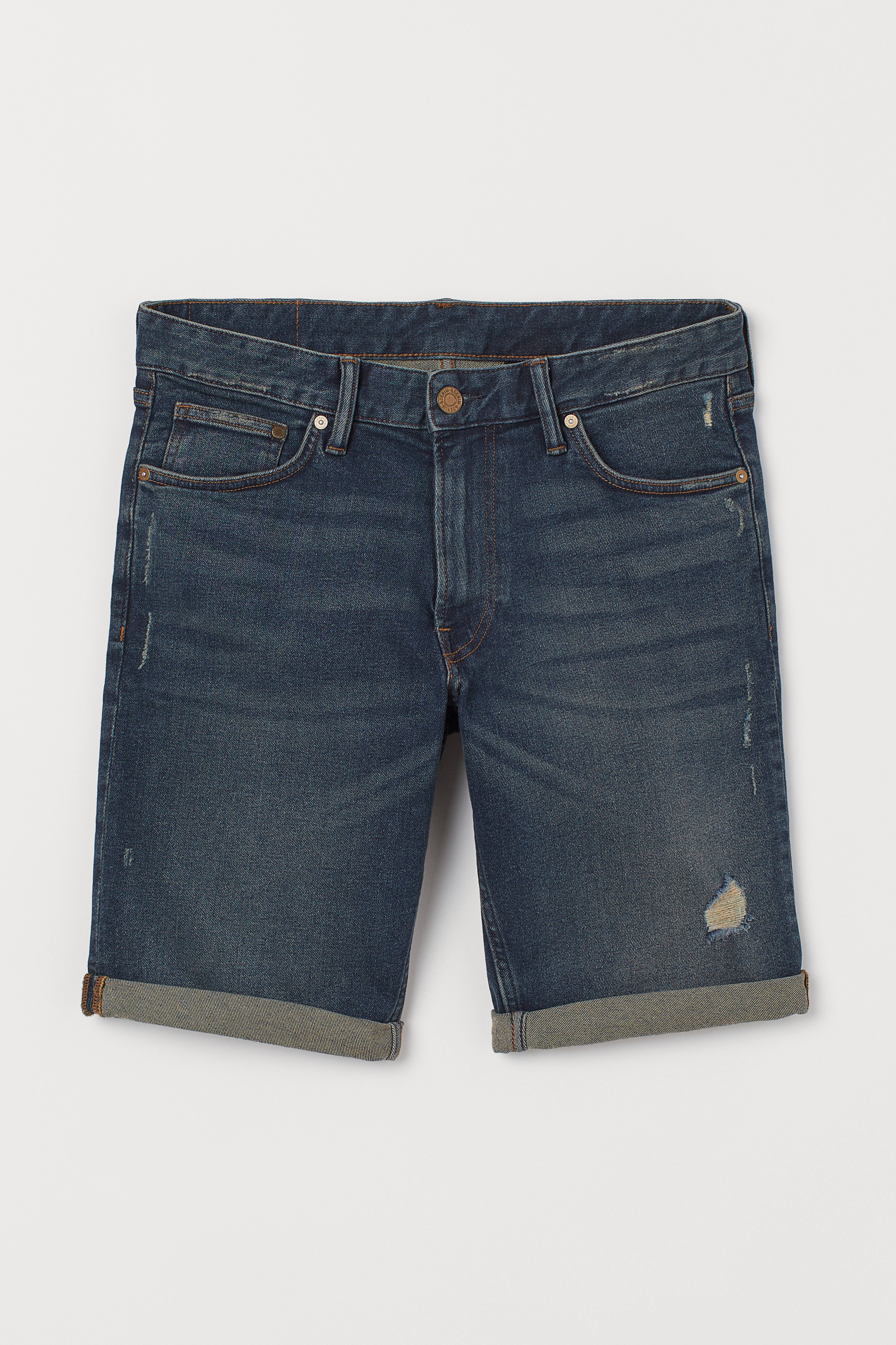 Slim Fit Denim Shorts