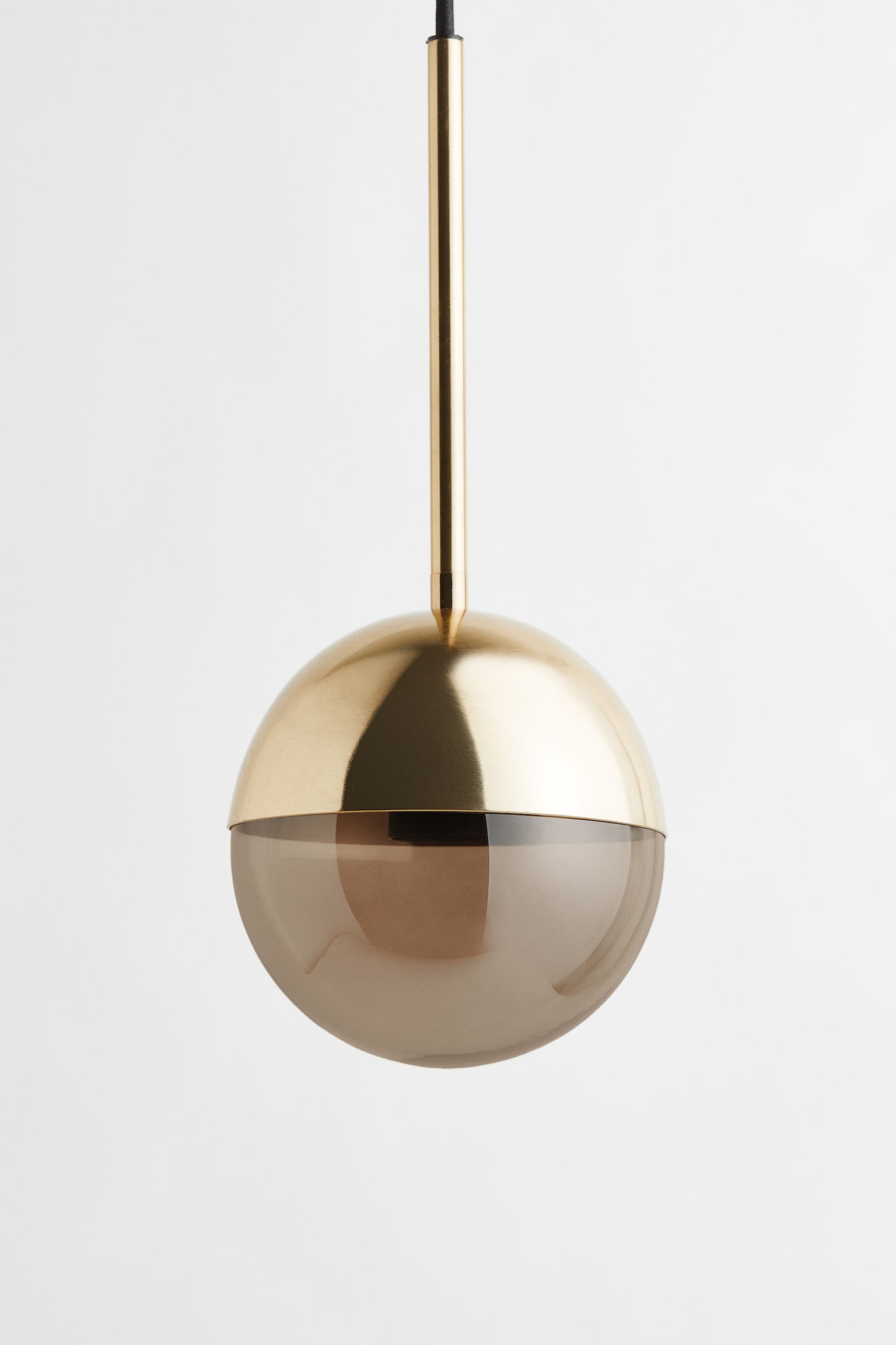 Small metal pendant light - Gold-coloured - 1