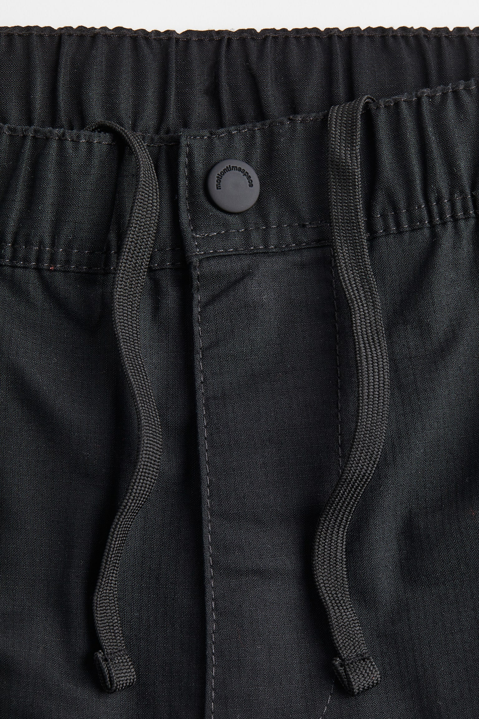 Regular Fit Ripstop Cargo Pants - Black/Grey - 3