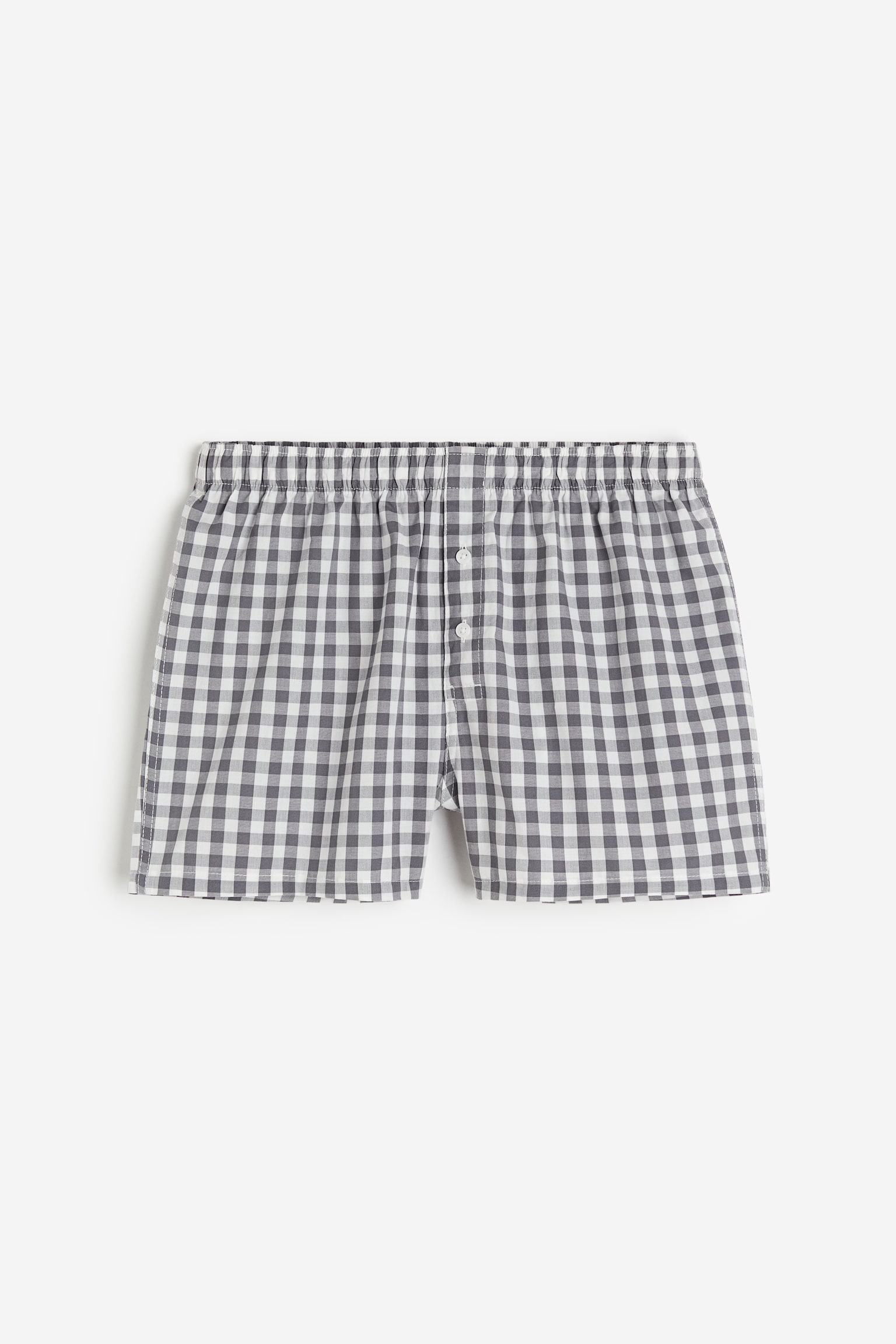 5-pack Woven Cotton Boxer Shorts - Grey/White check/Dark grey/Black/Blue/Check/Dark grey/Check/Light blue/Dark blue/Green/Check/Black/Stripe/Light blue/Stripe/Light green/Dark green/Navy blue/Check/Light blue/Dark blue/Dark grey/Grey/Stripe/Black/Check/Beige/Check/Blue/Check/Dark green/Check/Light beige/Pattern/Greige/Check/Light blue/Stripe/Blue/Check/Dark grey/Check - 6